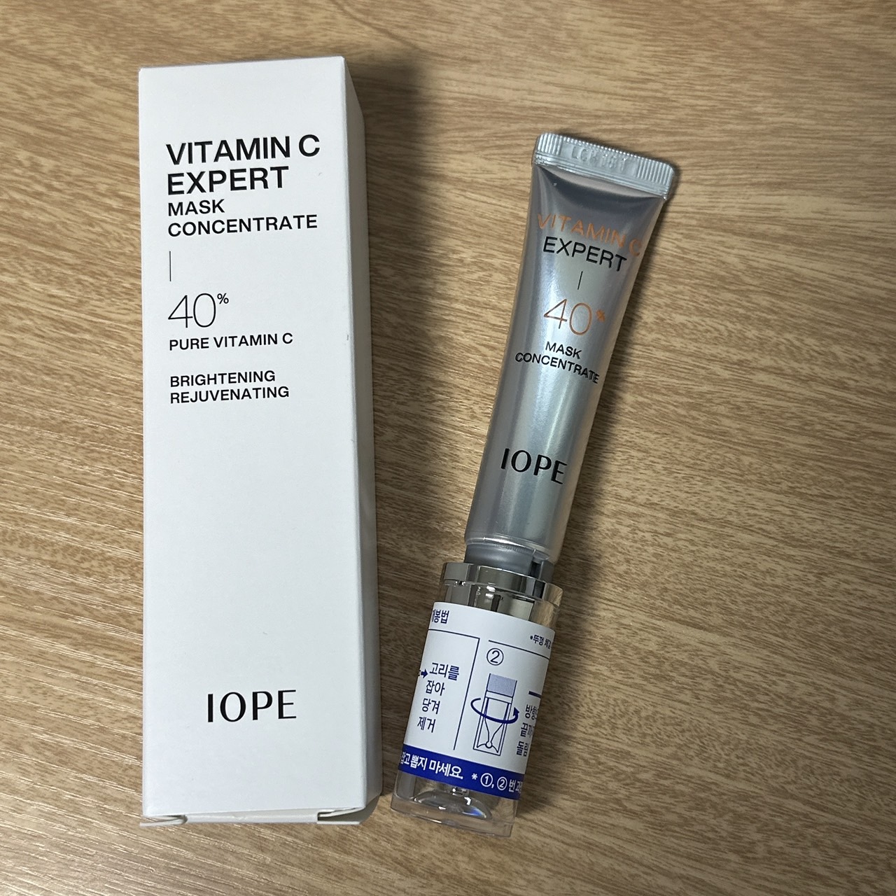 ビタミンC エキスパート40% マスクコンセントレート/IOPE/フェイスクリームを使ったクチコミ（1枚目）