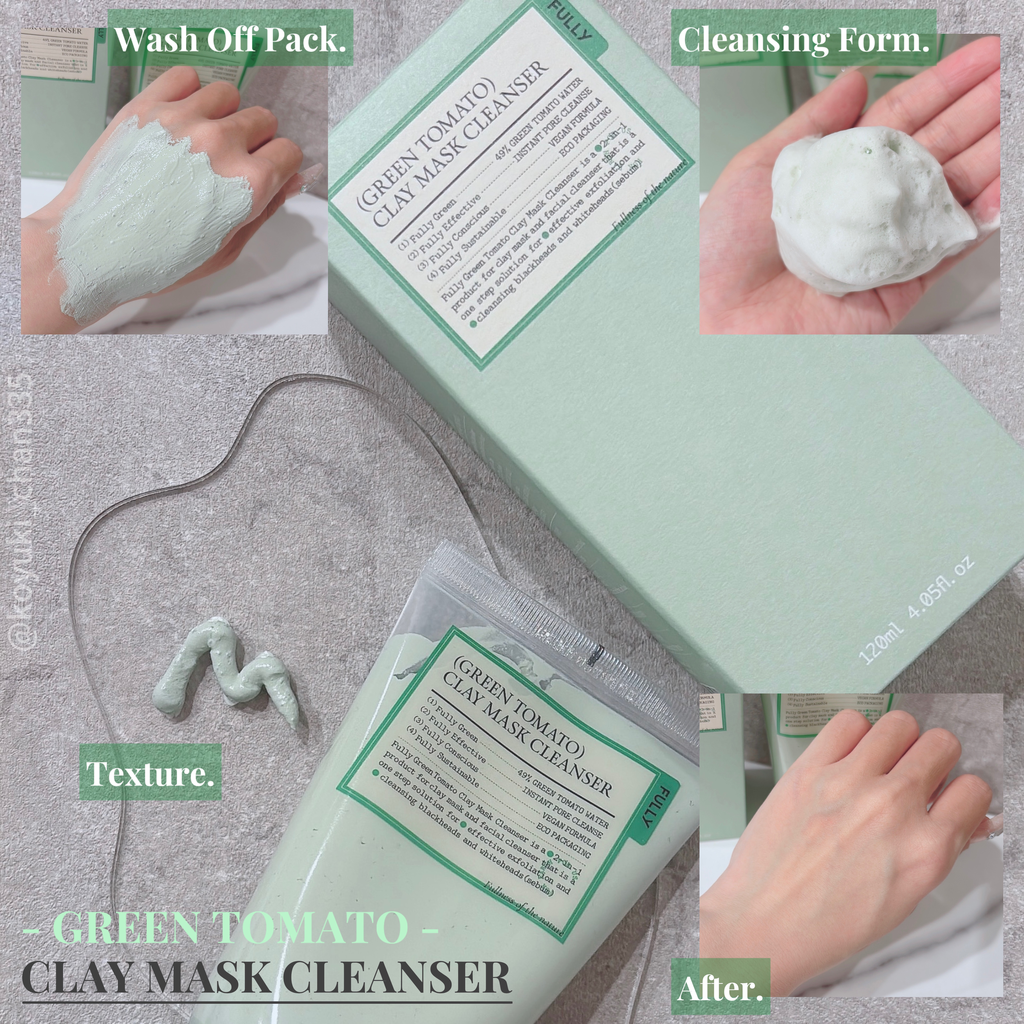 グリーントマトクレイマスククレンザー/FULLY/洗い流すパック・マスクを使ったクチコミ（2枚目）