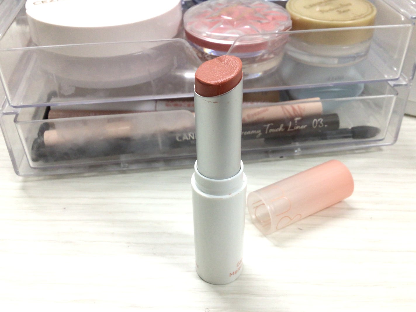 グラスティングメルティングバーム/rom&nd/リップバームを使ったクチコミ(3枚目)