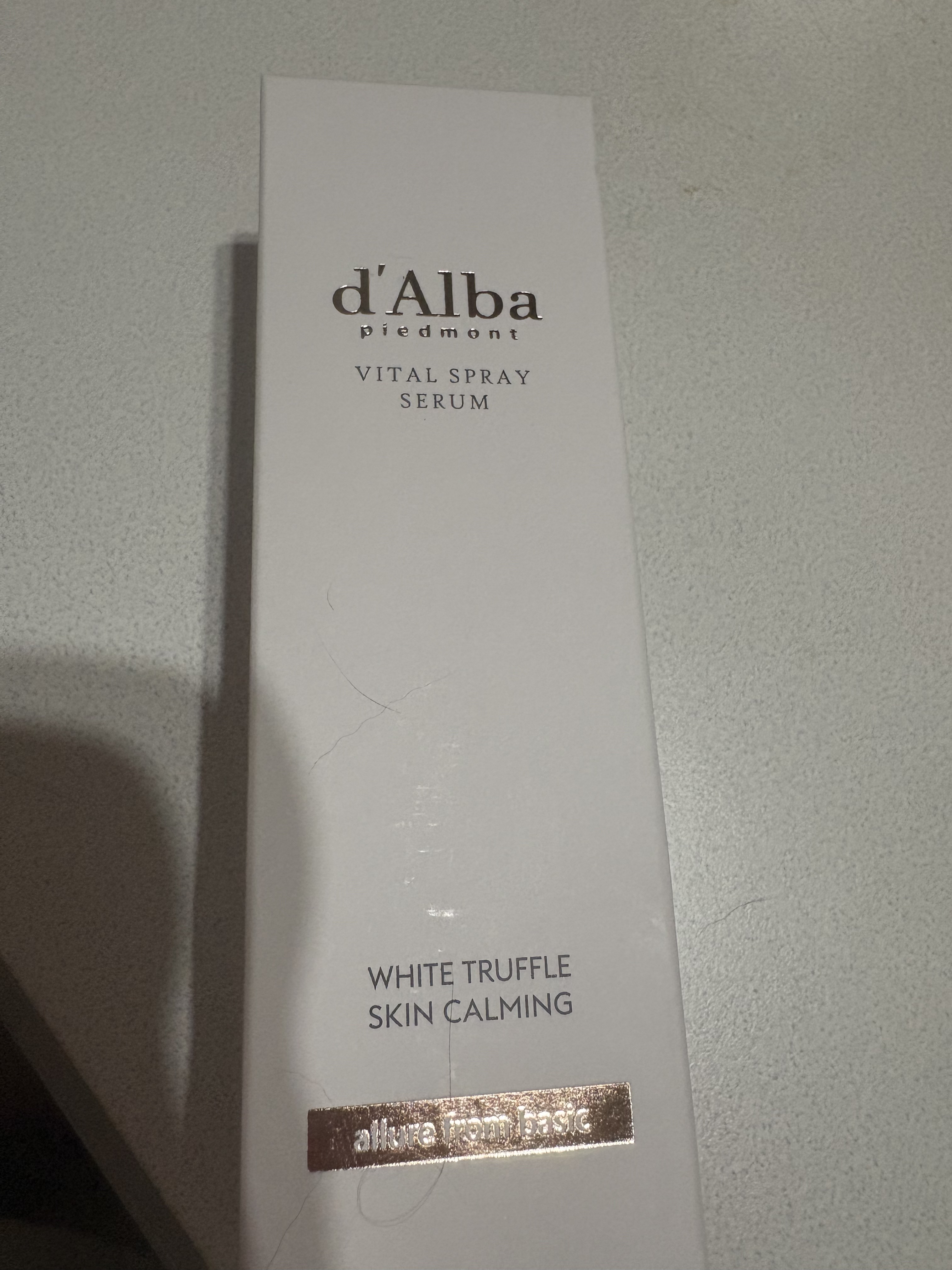 ダルバ ホワイトトリュフバイタルスプレーセラム/ダルバ/ミスト状化粧水を使ったクチコミ（1枚目）