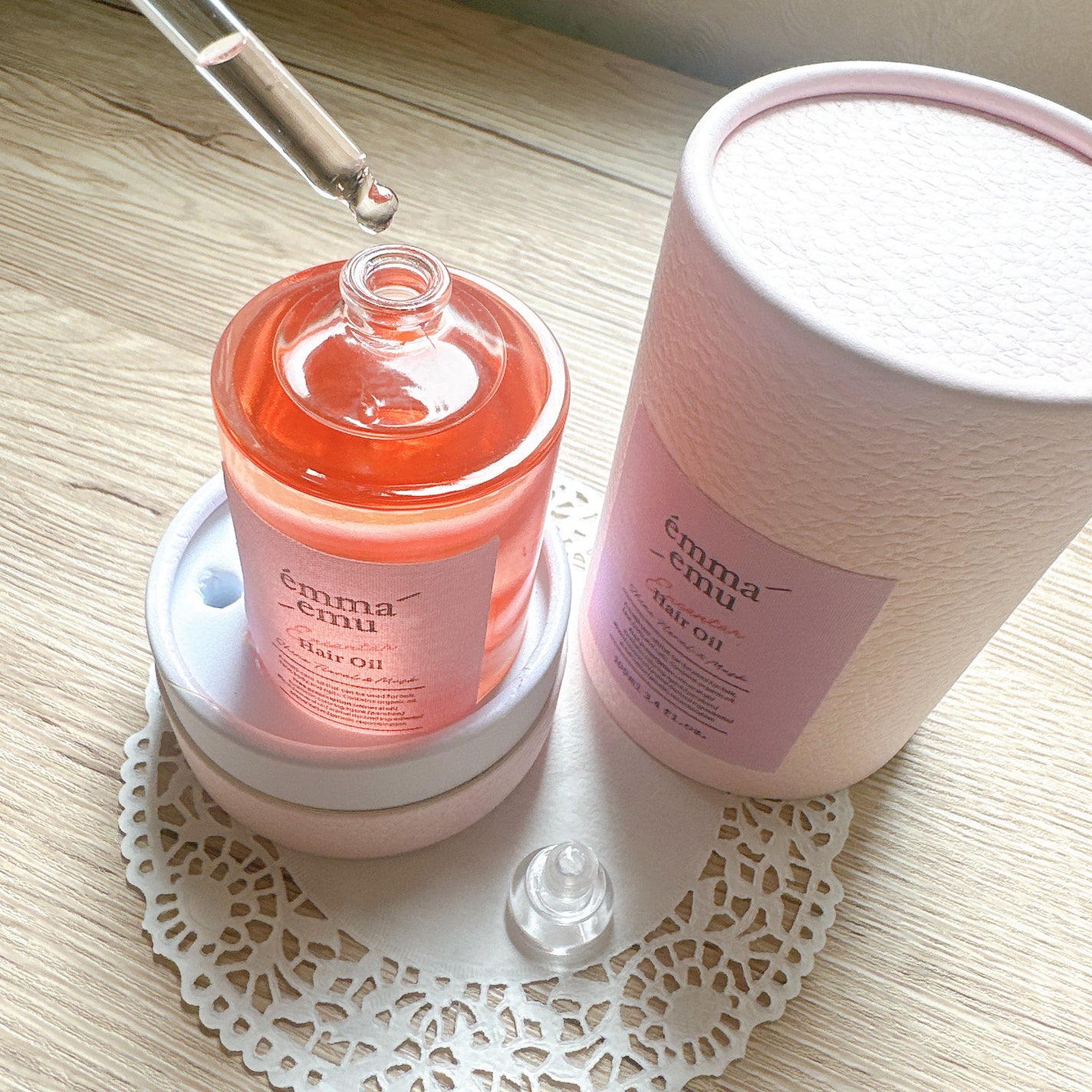 エンカンタールヘアオイル シャインフローラル&ムスク/emma emu/ヘアオイルを使ったクチコミ(4枚目)