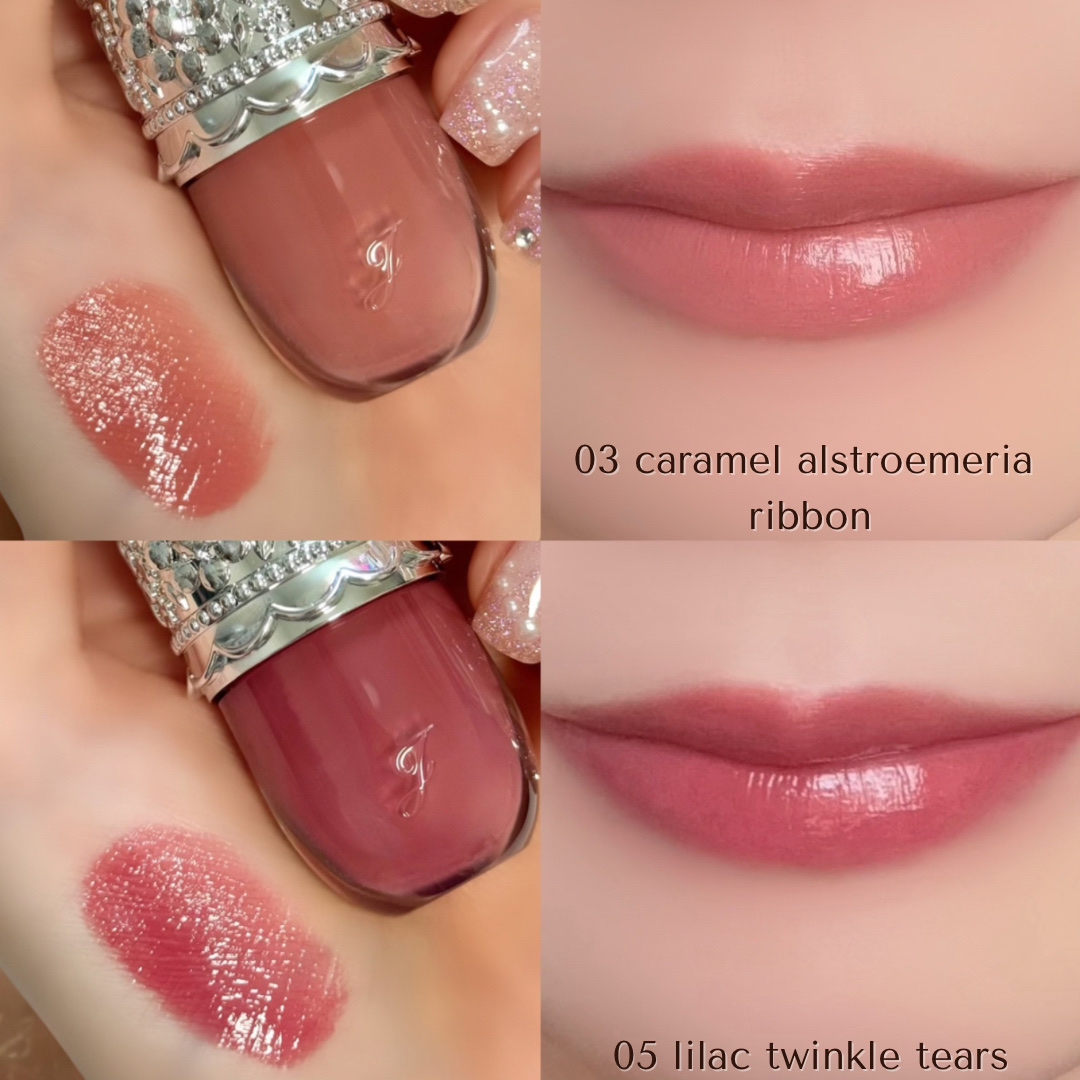 リップラッカー　ブルーミングガーランド/JILL STUART/口紅を使ったクチコミ（3枚目）