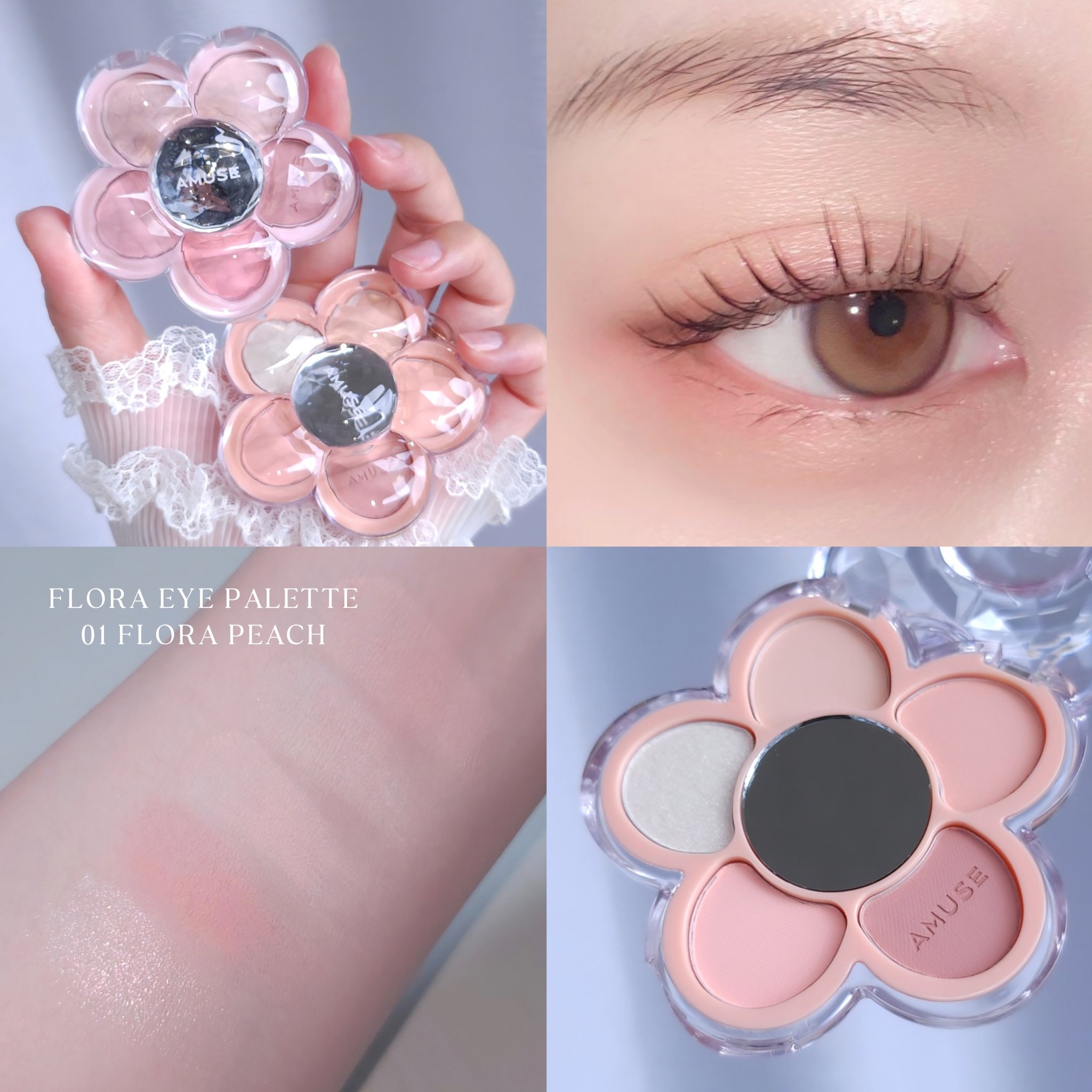 フローラアイパレット/AMUSE/アイシャドウを使ったクチコミ（1枚目）