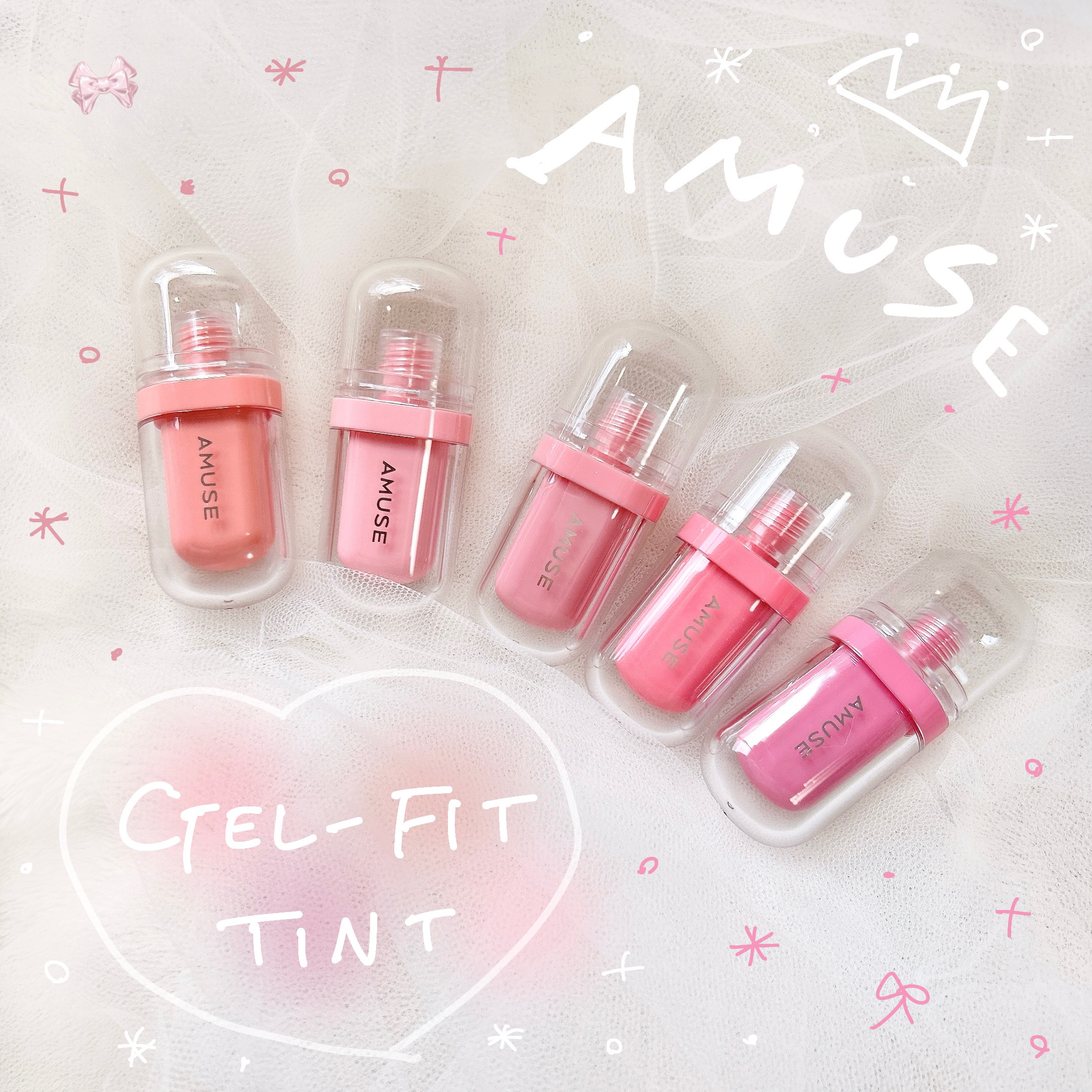 ジェルフィットティント/AMUSE/リップティントを使ったクチコミ（1枚目）