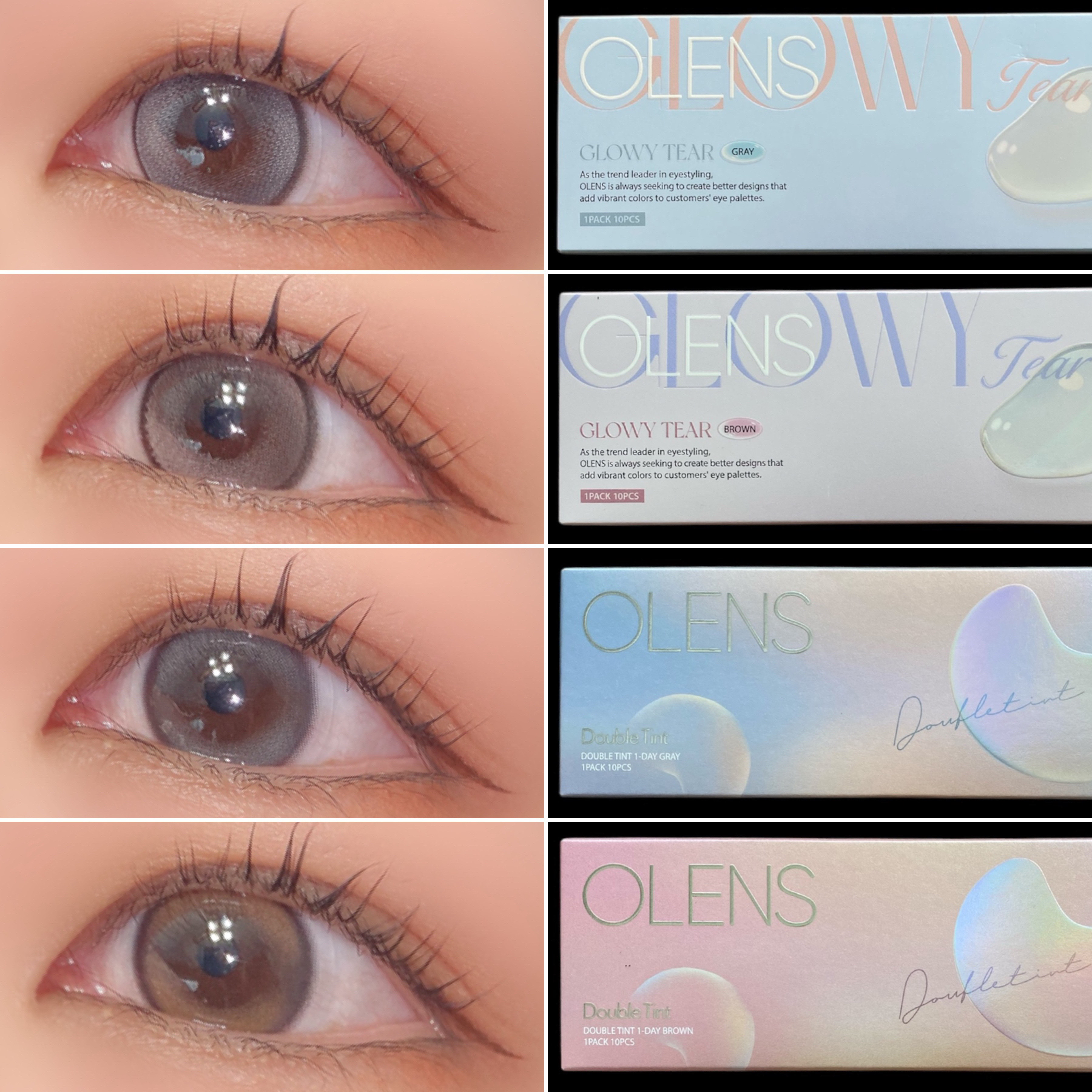 Double Tint 1day/OLENS/カラーコンタクトレンズを使ったクチコミ（2枚目）