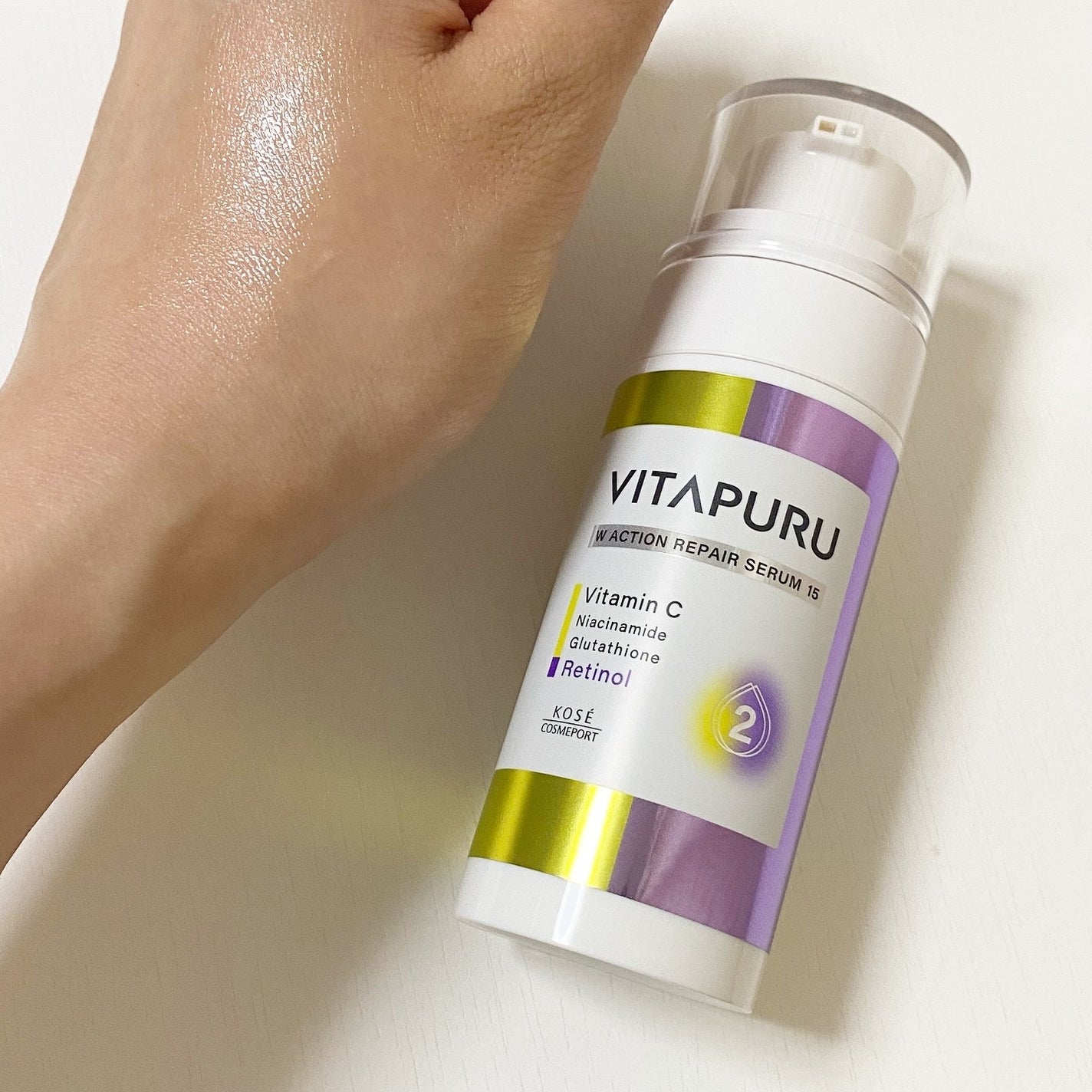 ビタプル ダブルアクション リペアセラム 15/VITAPURU/美容液を使ったクチコミ(4枚目)