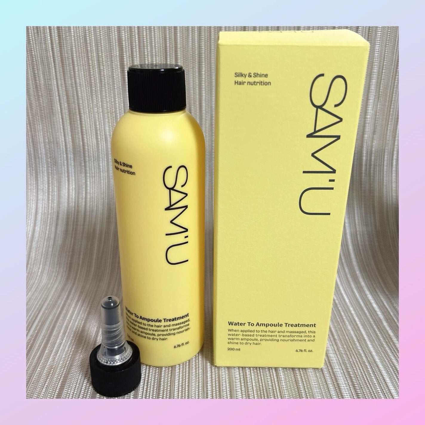 ウォータートゥーアンプルトリートメント/SAM'U/アウトバストリートメントを使ったクチコミ(1枚目)