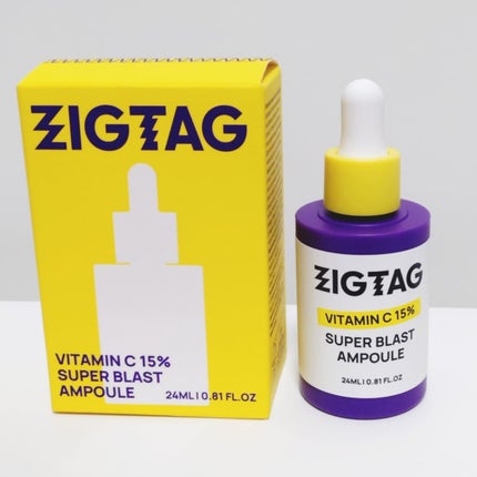 ビタミンC15%スーパーブラストアンプル/ZIGTAG/美容液を使ったクチコミ(1枚目)