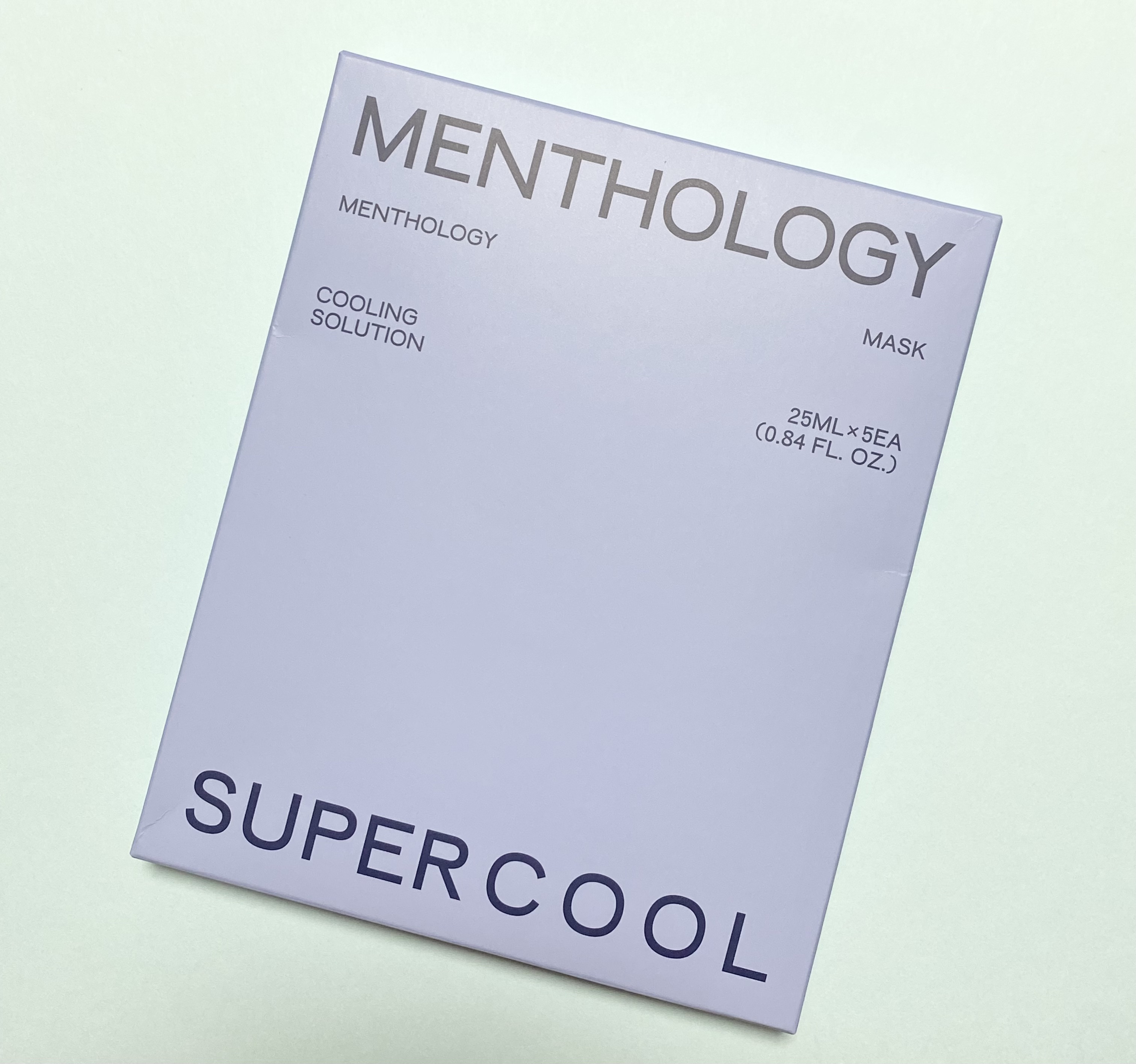 MENTHOLOGY クーリングマスクパック/menthology/シートマスク・パックを使ったクチコミ（1枚目）