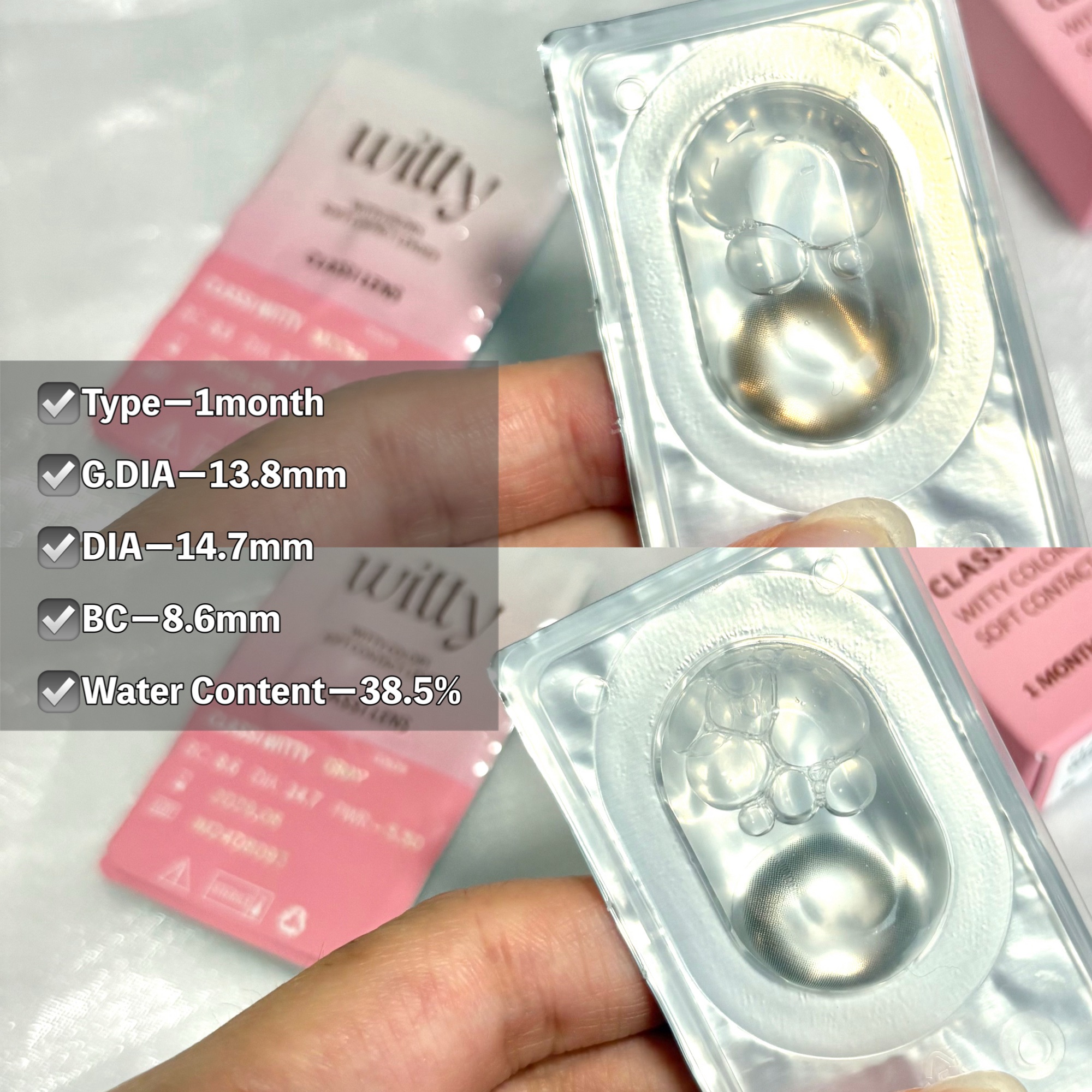 Witty/CLASSI LENS/１ヶ月（１MONTH）カラコンを使ったクチコミ（3枚目）