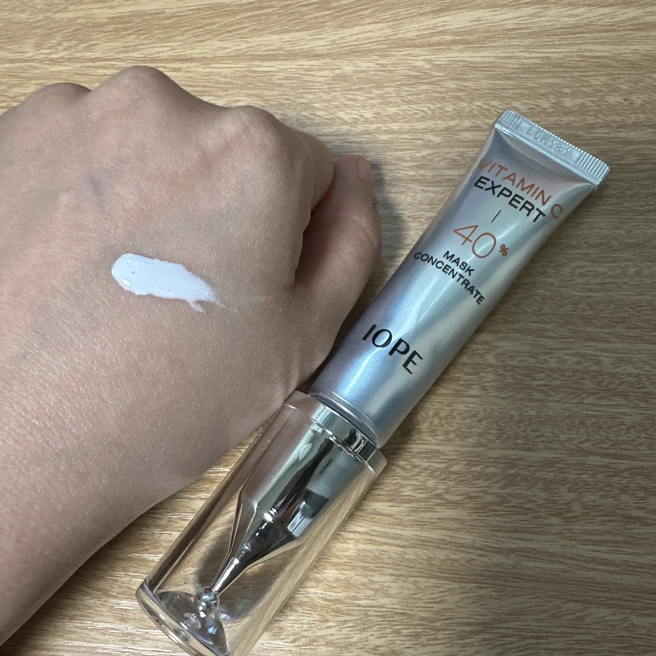 ビタミンC エキスパート40% マスクコンセントレート/IOPE/フェイスクリームを使ったクチコミ（2枚目）
