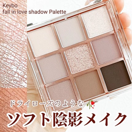 KEYBO FALL IN LOVE SHADOW PALETTE/keybo/アイシャドウパレットを使ったクチコミ(1枚目)