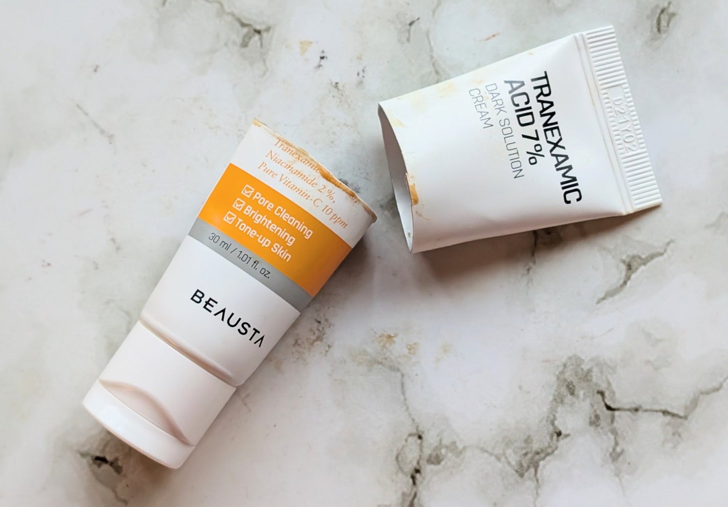 トラネキサム酸7%ダークソリューションクリーム/BEAUSTA/フェイスクリームを使ったクチコミ(1枚目)