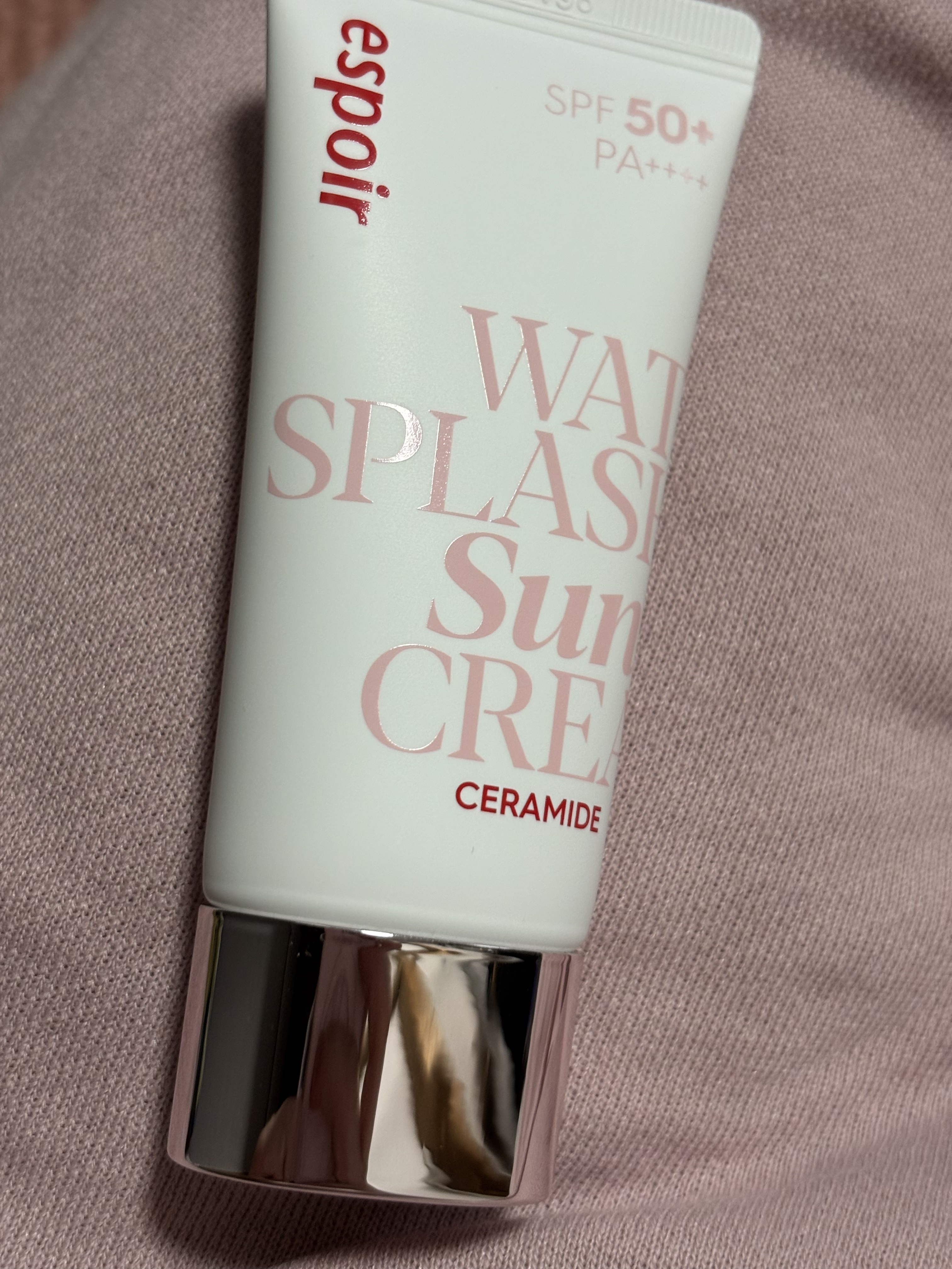 ウォータースプラッシュサンクリーム セラミド ミニ30ml/espoir/日焼け止めクリームを使ったクチコミ（1枚目）