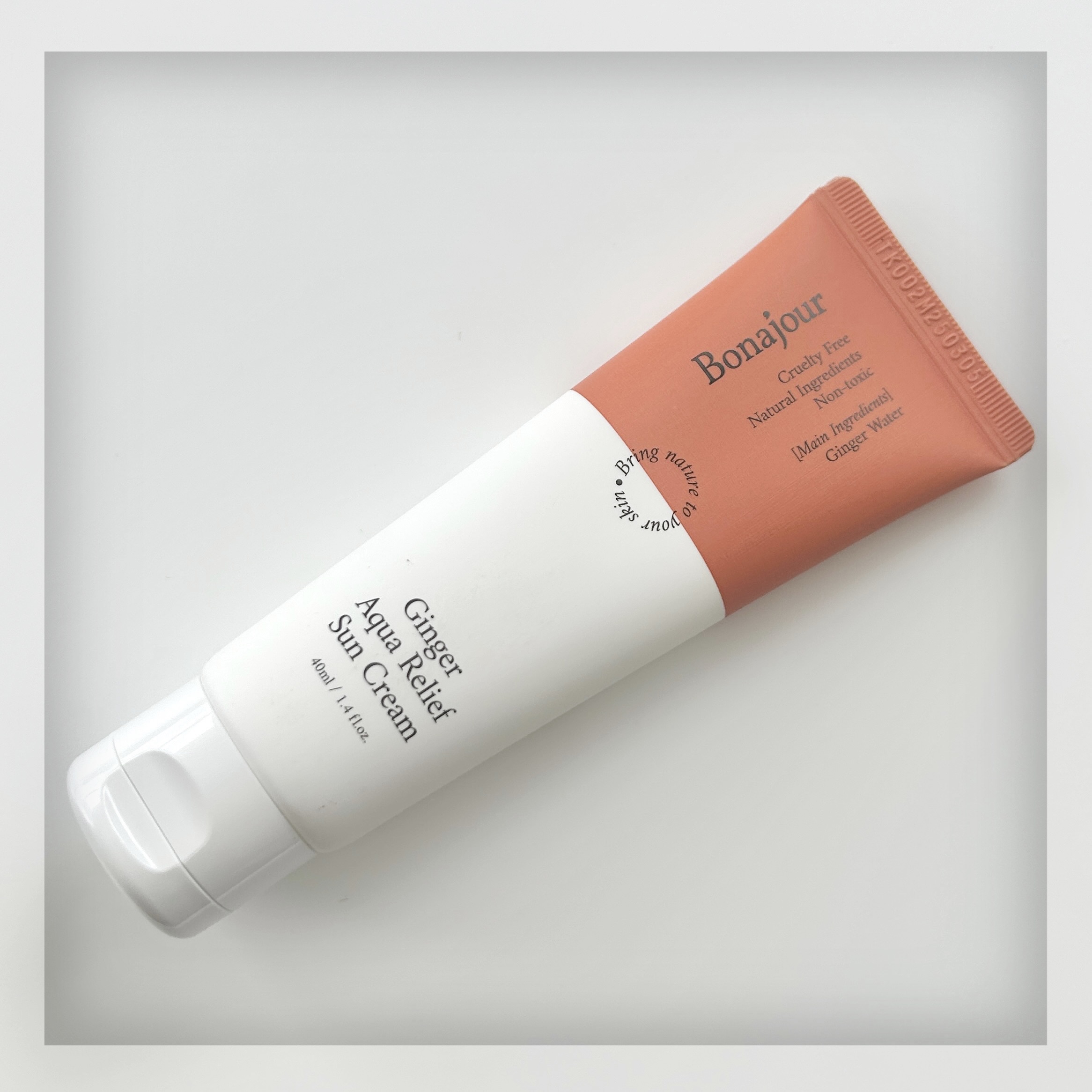 ジンジャーアクアリリーフサンクリーム/Bonajour/日焼け止めクリームを使ったクチコミ（2枚目）