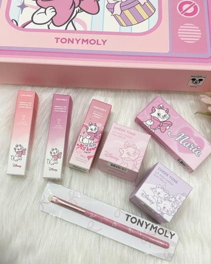 チークトーン リップ&チーク デュオバーム/TONYMOLY/口紅を使ったクチコミ(9枚目)
