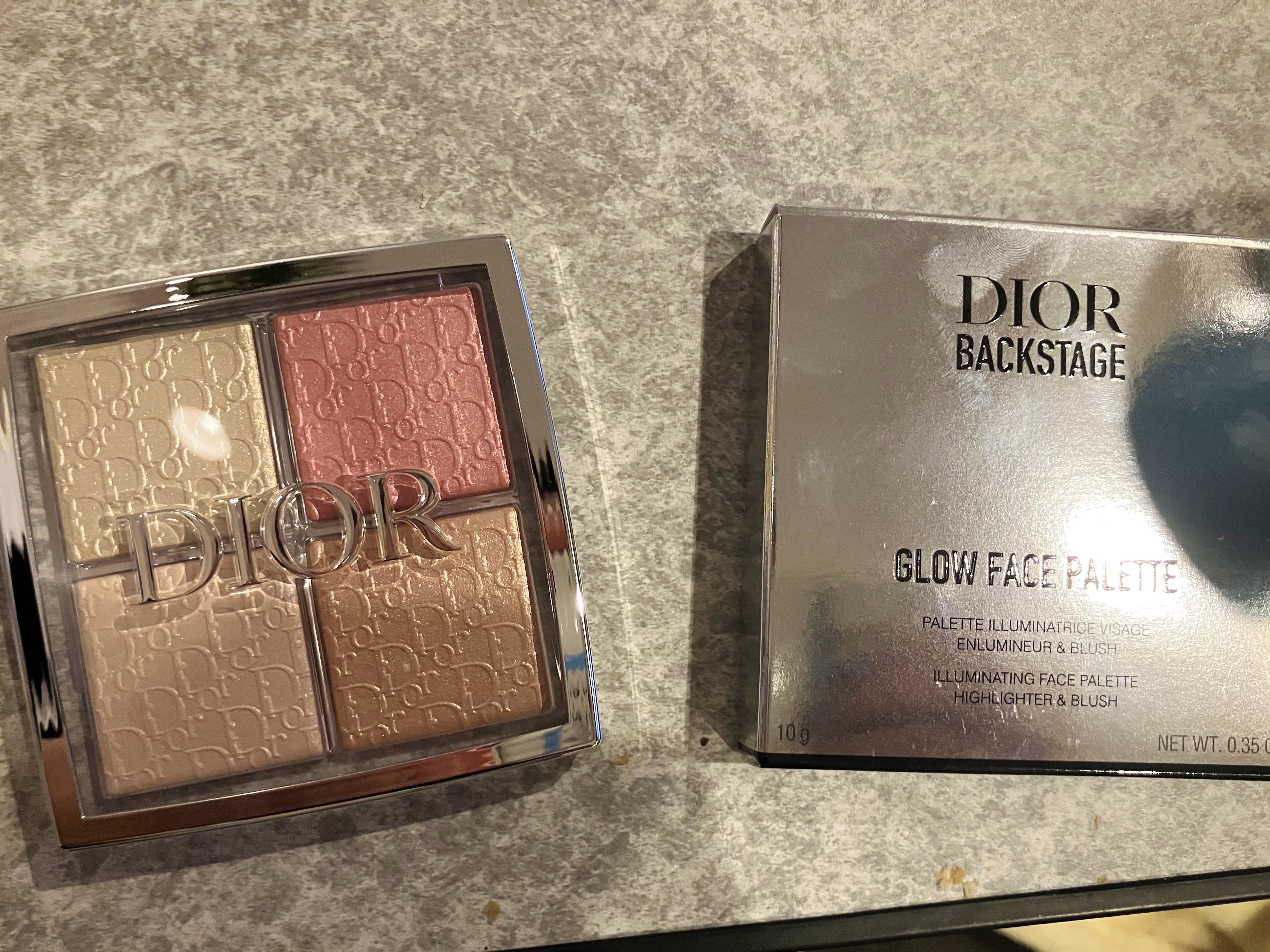 ディオール バックステージ フェイス グロウ パレット/Dior/ハイライトを使ったクチコミ（1枚目）