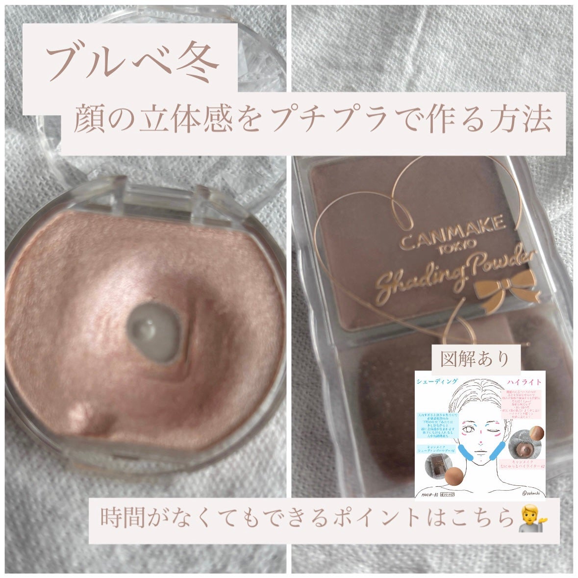 シェーディングパウダー/キャンメイク/シェーディングを使ったクチコミ(1枚目)
