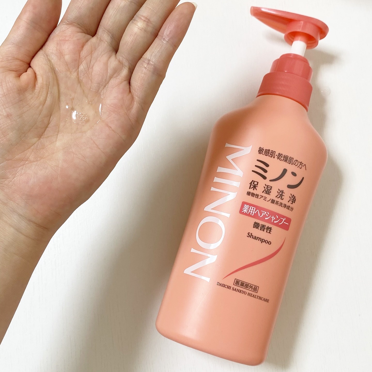 ミノン ミノン薬用ヘアシャンプー／薬用コンディショナーのクチコミ「ミノンから製品の提供をいただきました。

ミノン薬用ヘアシャンプー/ミノン薬用コンディショナー.....」（2枚目）