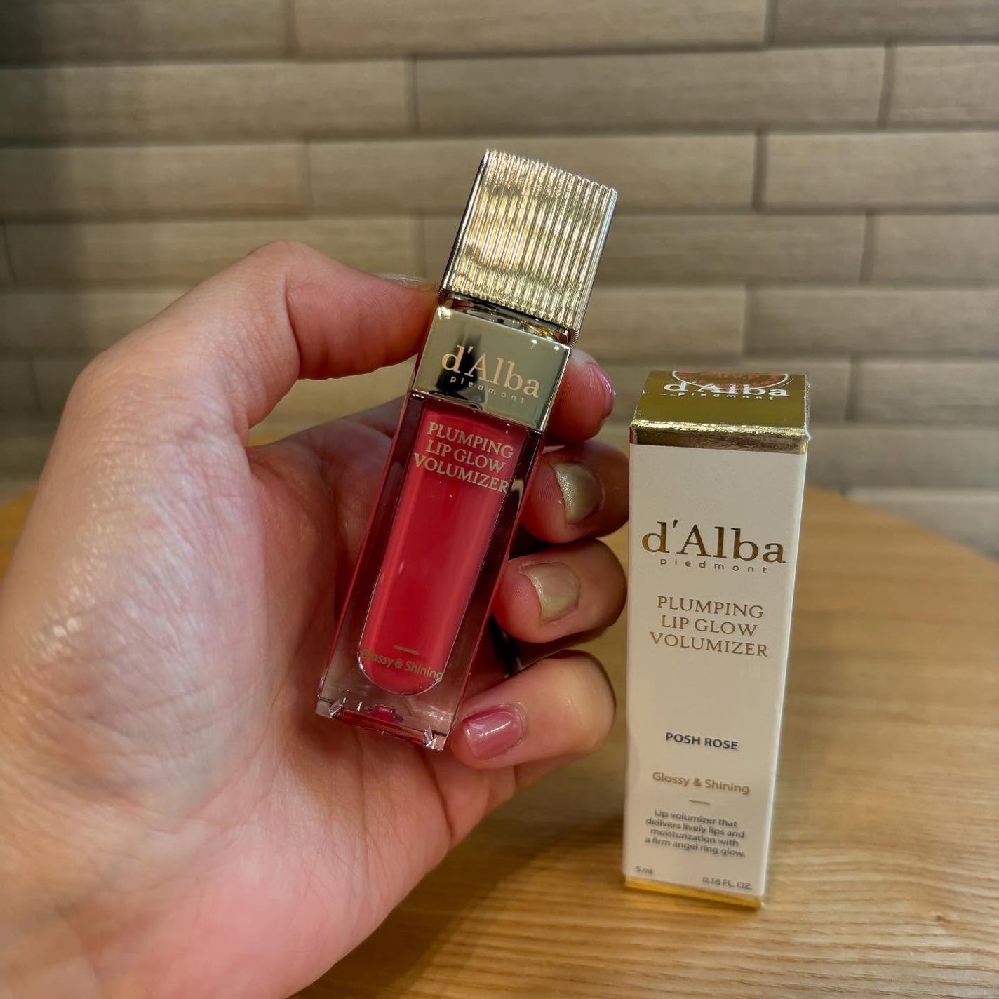 ダルバ プランピンクグロウボリューマイザー/ダルバ/リップグロスを使ったクチコミ(1枚目)