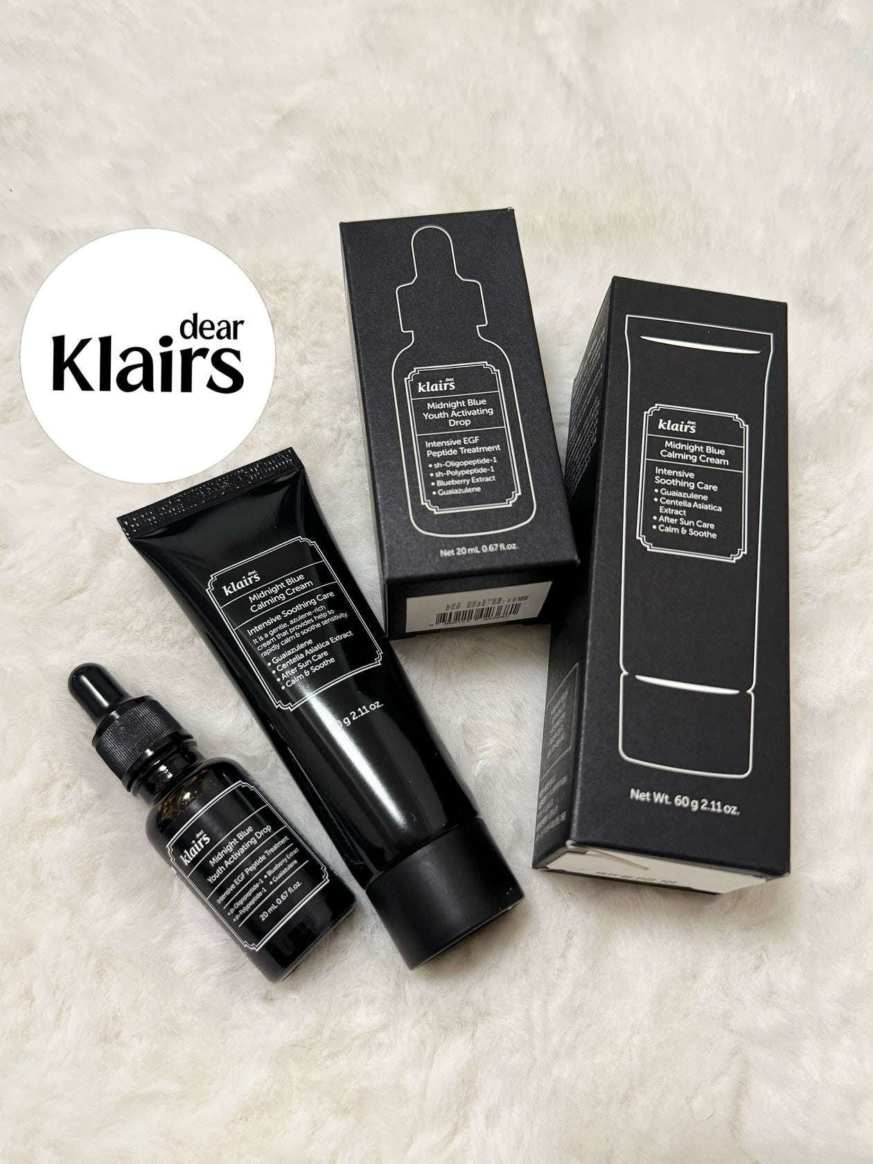 ミッドナイトブルーカーミングクリーム/Klairs/フェイスクリームを使ったクチコミ(1枚目)