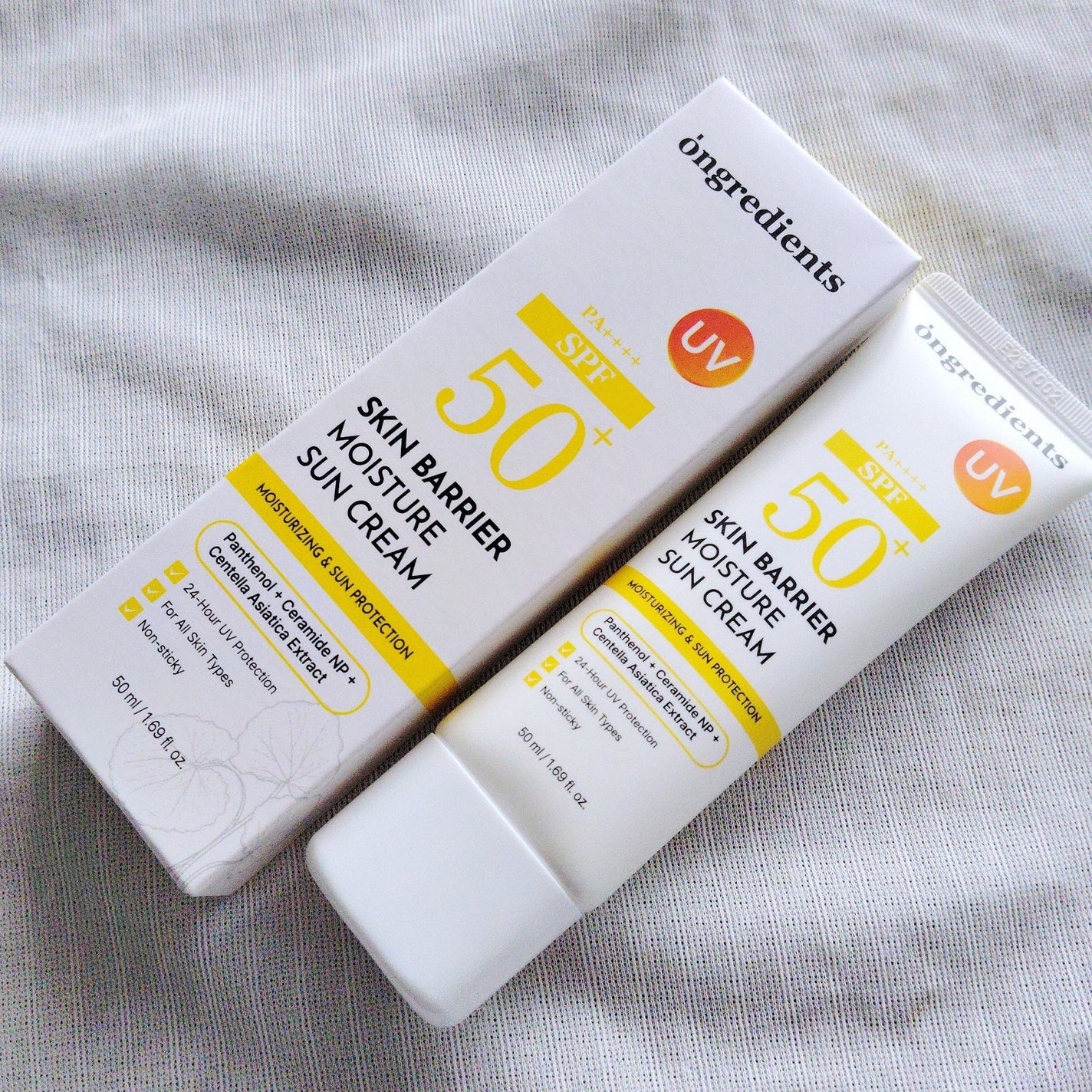 スキンバリアモイスチャーサンクリーム/Ongredients/日焼け止めクリームを使ったクチコミ(1枚目)
