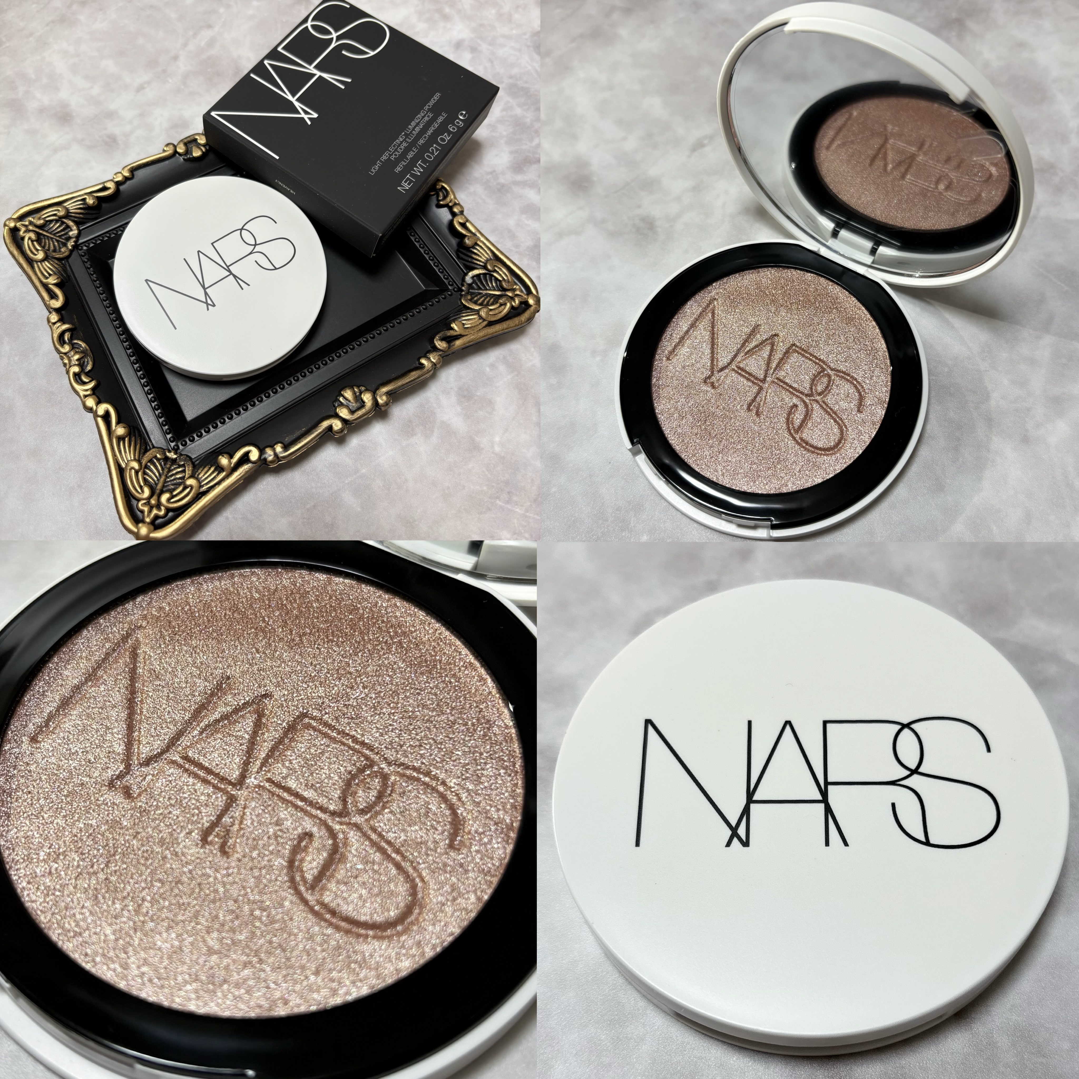 NARS ライトリフレクティング ルミナイジングパウダー/NARS/パウダーハイライトを使ったクチコミ（2枚目）
