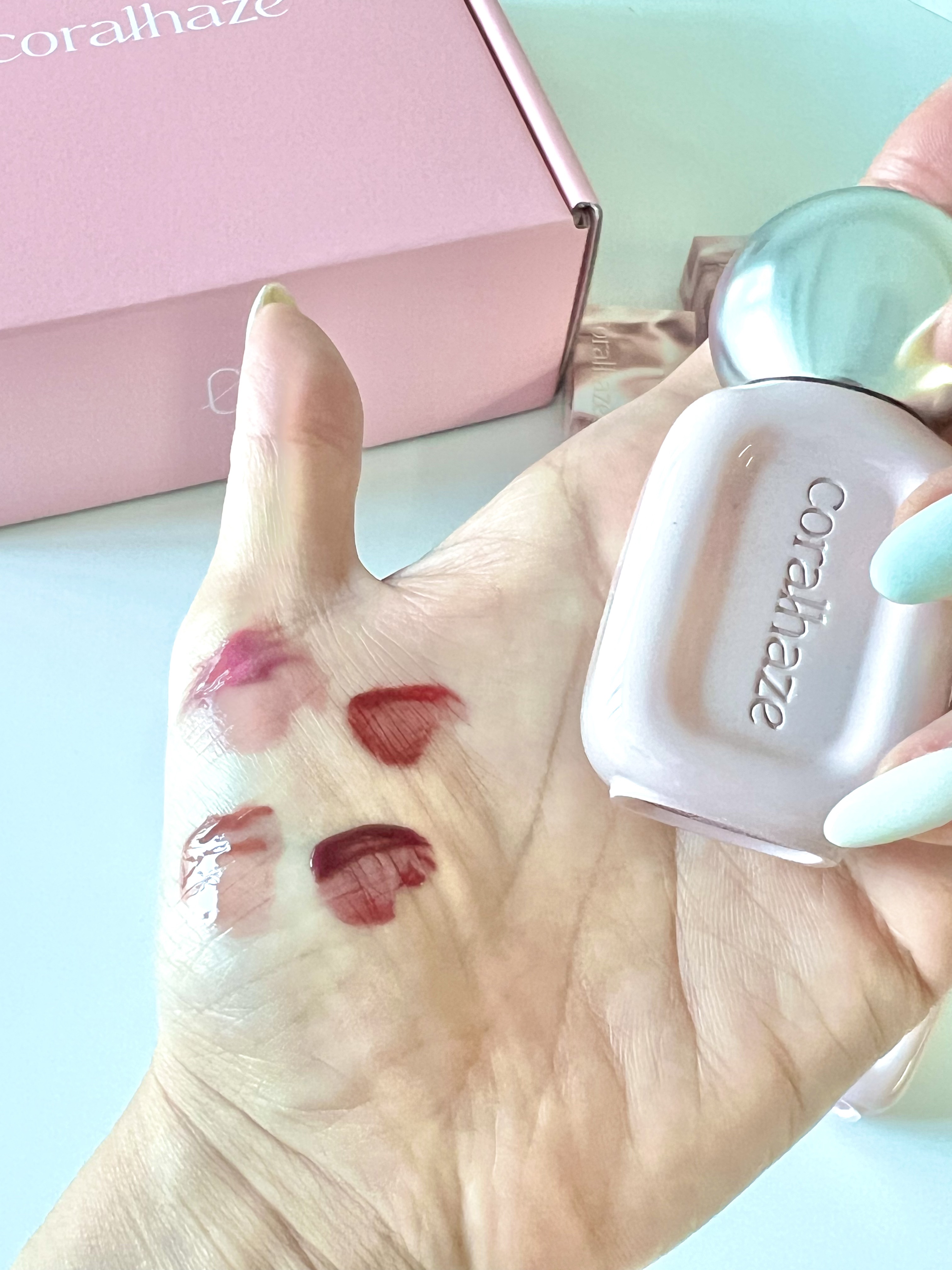 デュー ドロップ ティント/Coralhaze/リップティントを使ったクチコミ（3枚目）