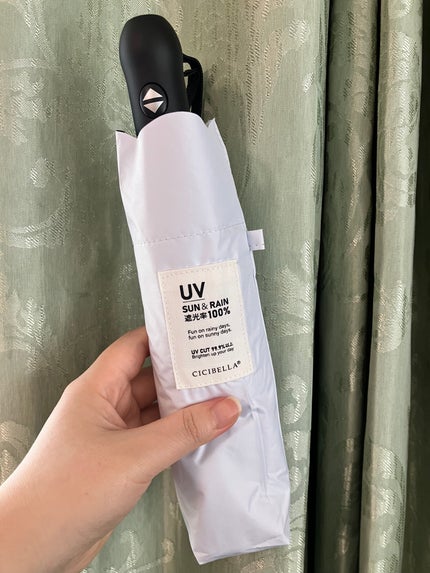 CICIBELLA CICIBELLA ワンタッチ日傘のクチコミ「CICIBELLA ワンタッチ日傘
シシベラの晴雨兼用、ワンタッチ開閉日傘
カラーとデザイ.....」(1枚目)