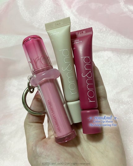 ザ ジューシーラスティングティント/rom&nd/リップティントを使ったクチコミ(7枚目)