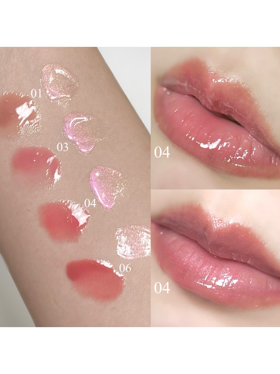 ❁⃘*.ﾟ花雨グロス🌧が可愛すぎる

縦じわが消えてぷるっぷるに⟡.·
単体でも重ねても可愛い

ミニサイズのオーロラグロスは
キーリングになっているので
バックやスマホにつけることも◎

デューステイン シアーリップグロス 
花びらの上