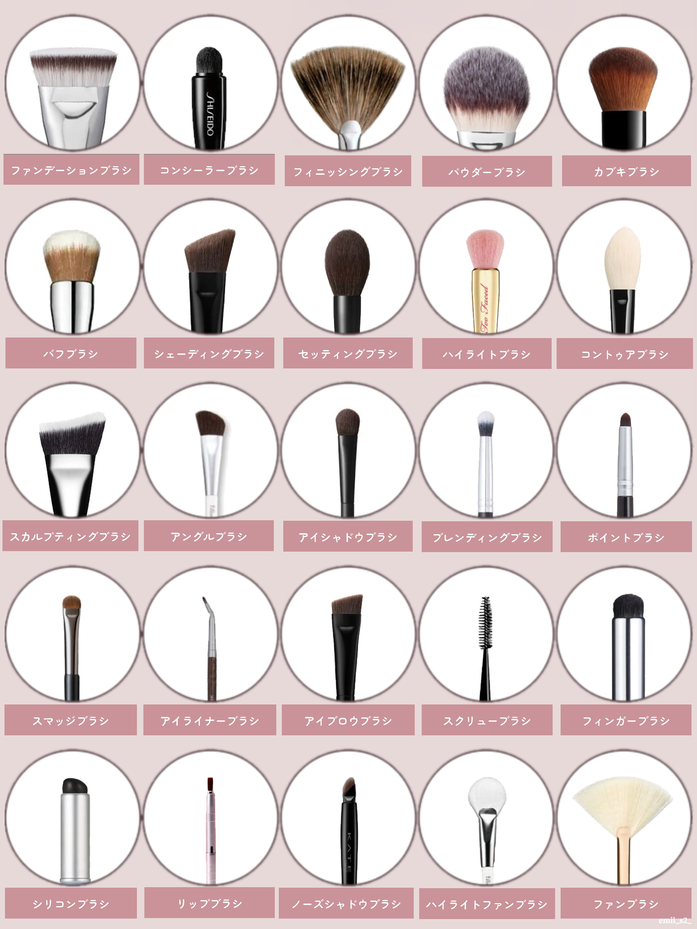 アイシャドウブラシセット/ロージーローザ/メイクブラシを使ったクチコミ（2枚目）