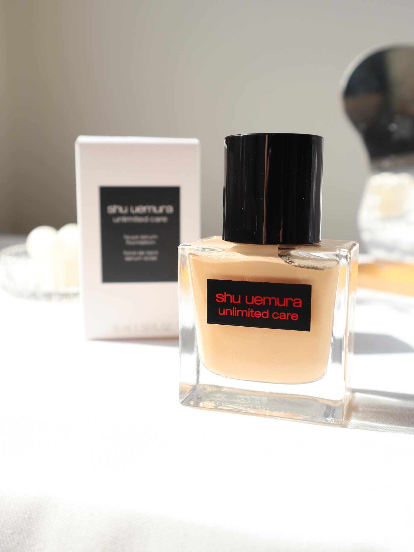 アンリミテッド ケア ツヤ セラム ファンデーション/shu uemura/リキッドファンデーションを使ったクチコミ（3枚目）