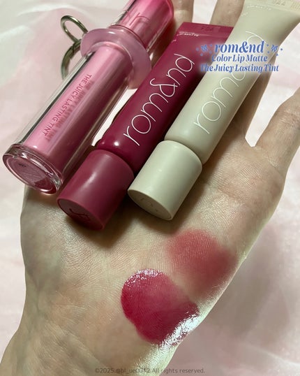 ザ ジューシーラスティングティント/rom&nd/リップティントを使ったクチコミ(6枚目)