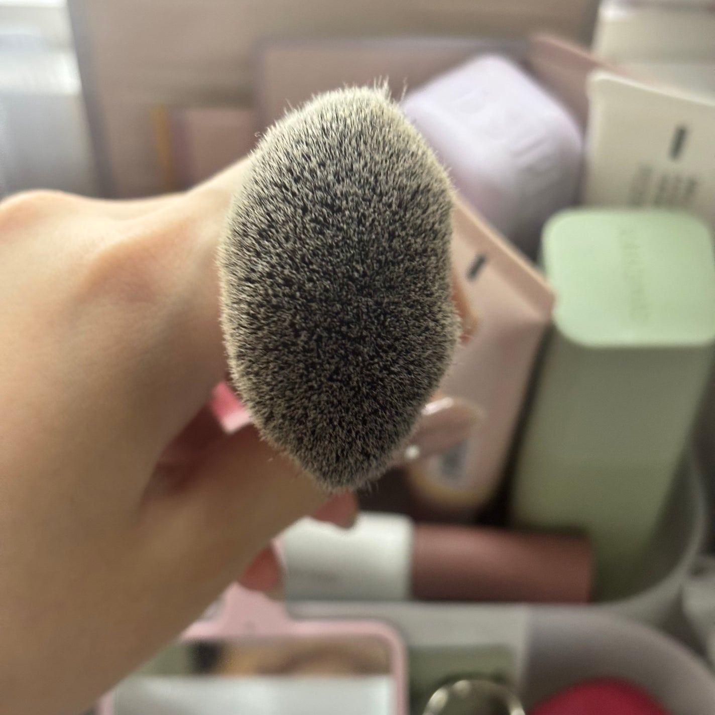 パウダーファンブラシ/ロージーローザ/メイクブラシを使ったクチコミ(2枚目)