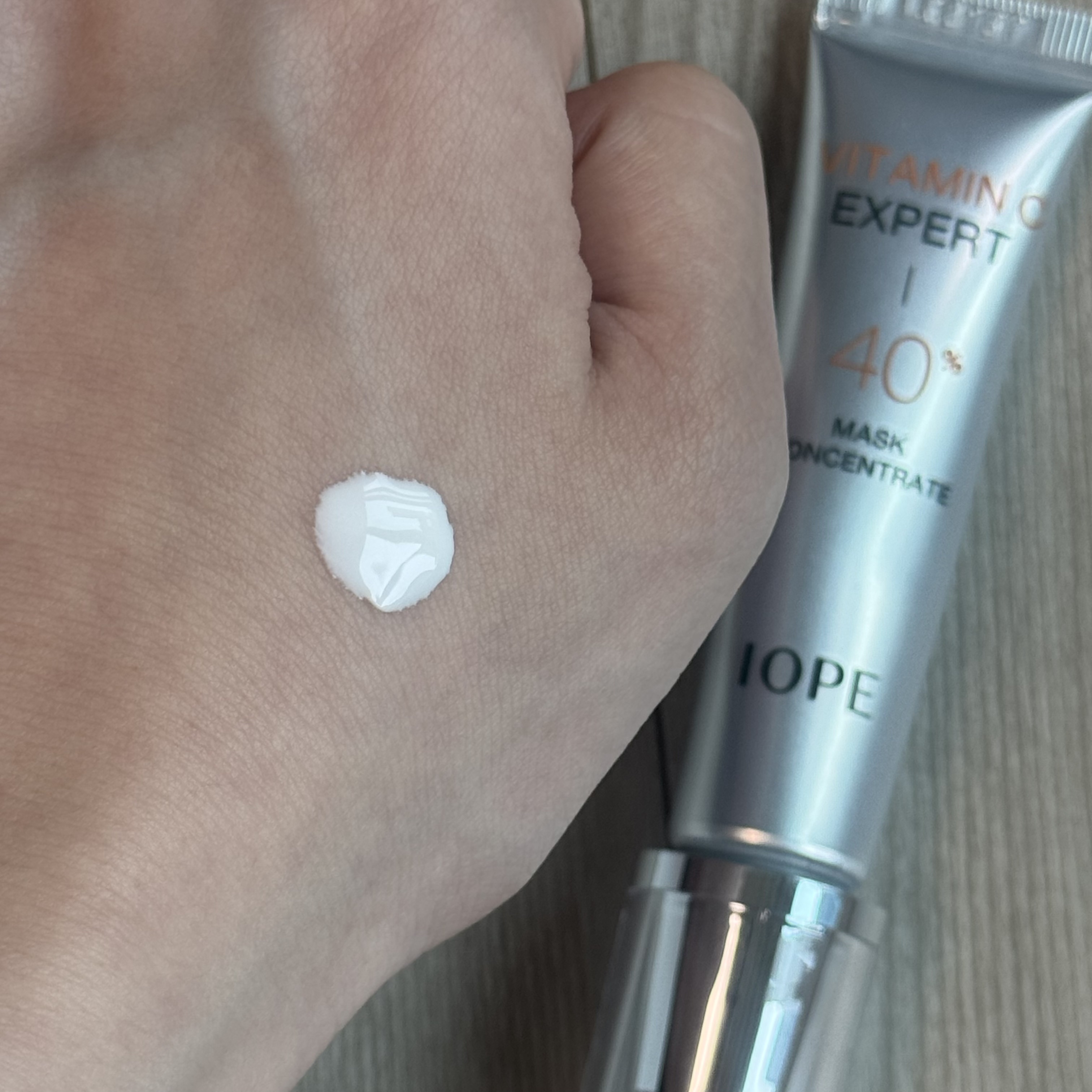 ビタミンC エキスパート40% マスクコンセントレート/IOPE/フェイスクリームを使ったクチコミ（2枚目）