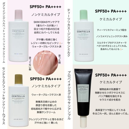 センテラ エアフィット サンクリーム プラス /SKIN1004/日焼け止めクリームを使ったクチコミ(3枚目)