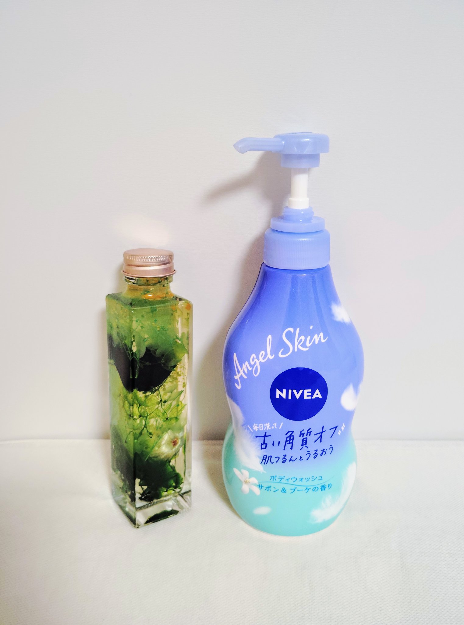 エンジェルスキン ボディウォッシュ サボン＆ブーケの香り/ニベア/ボディソープを使ったクチコミ（2枚目）