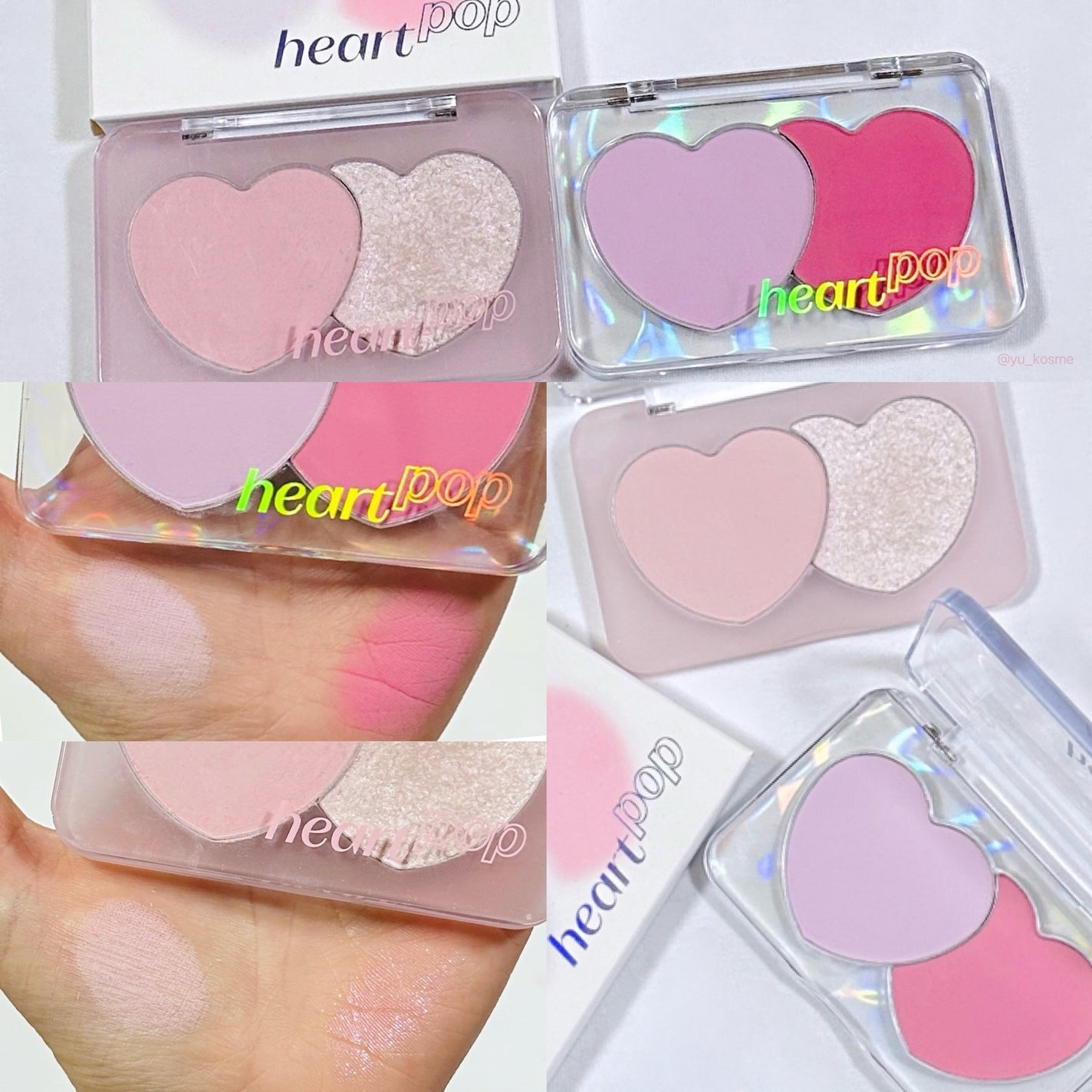 ハートポップデュオブラッシャー/ETUDE/パウダーチークを使ったクチコミ(1枚目)