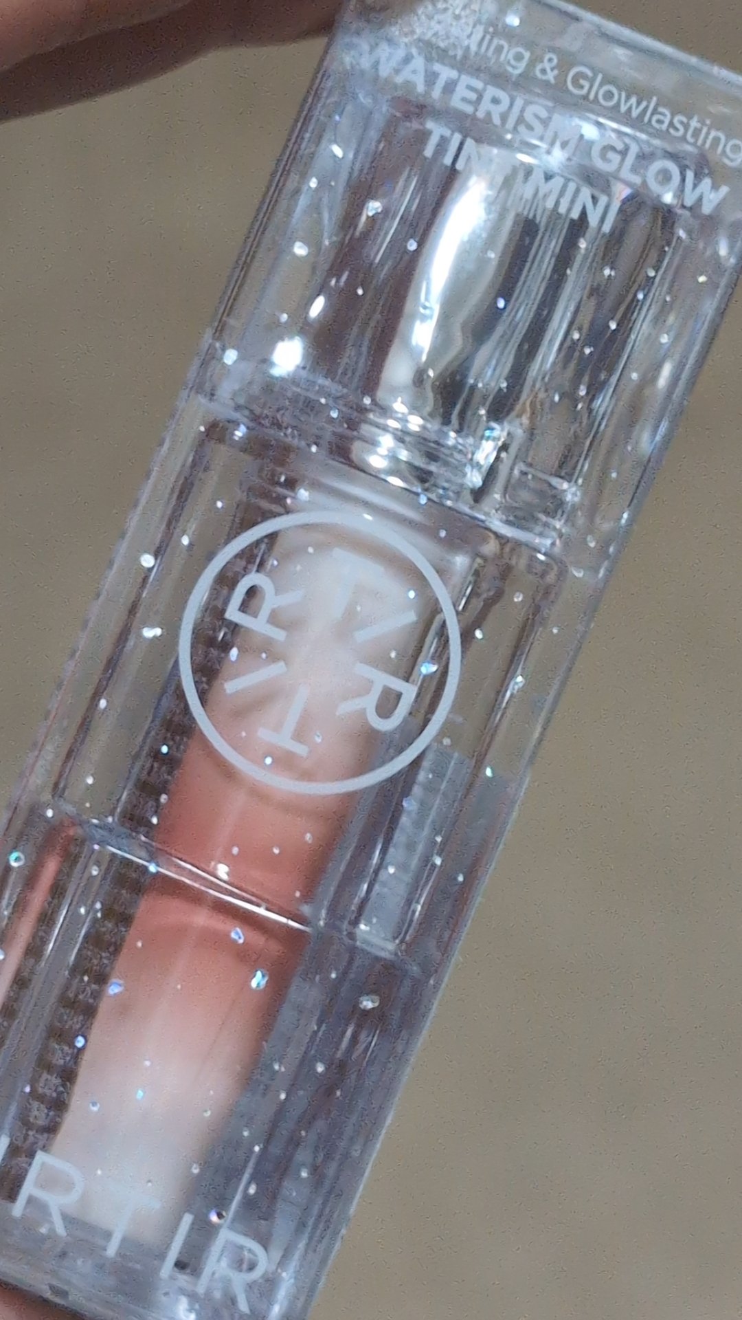 ウォーターリズムグロウティント 25 NUTTY PINK（ミニ） /TIRTIR(ティルティル)/リップティントを使ったクチコミ（1枚目）