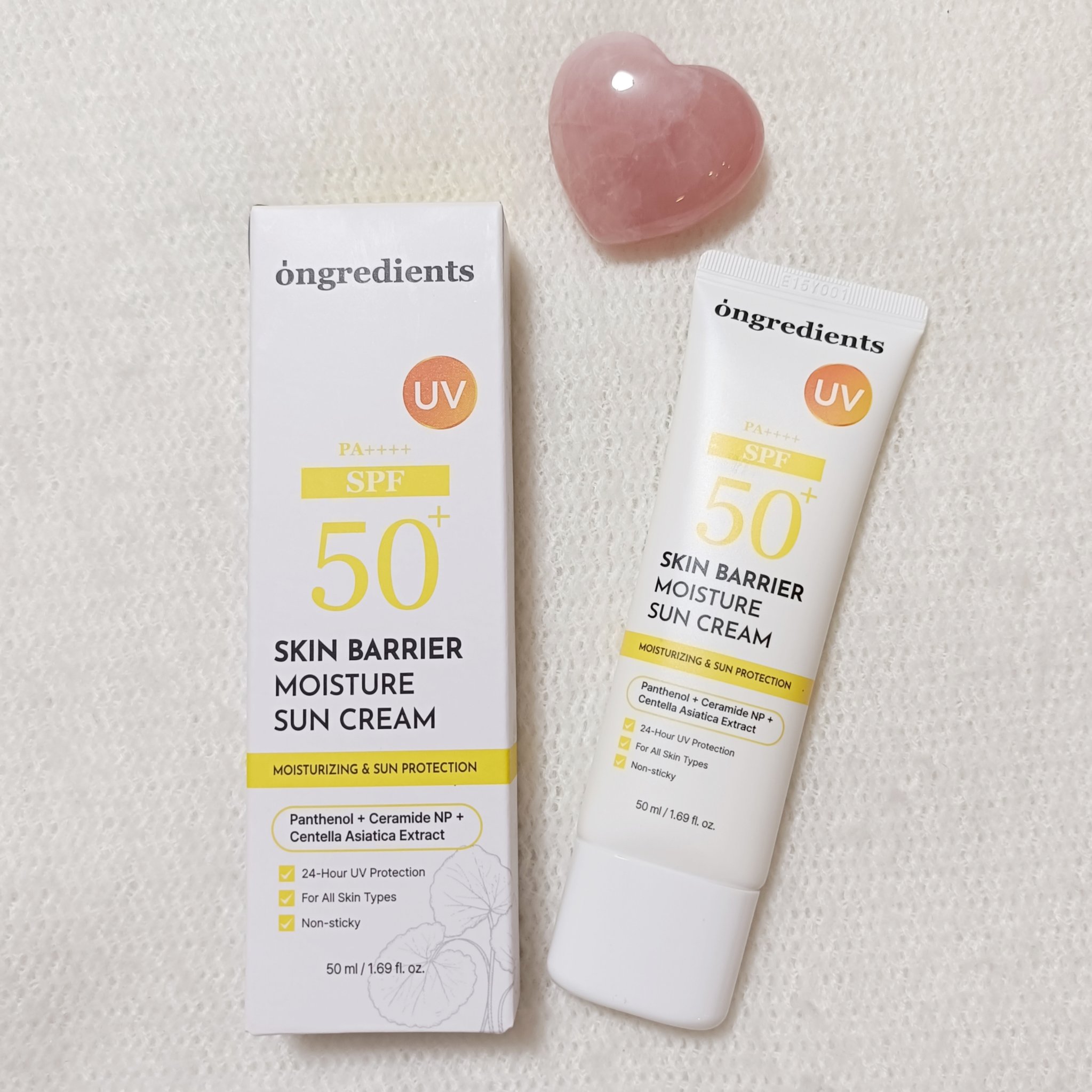 スキンバリアモイスチャーサンクリーム/Ongredients/日焼け止めクリームを使ったクチコミ（1枚目）