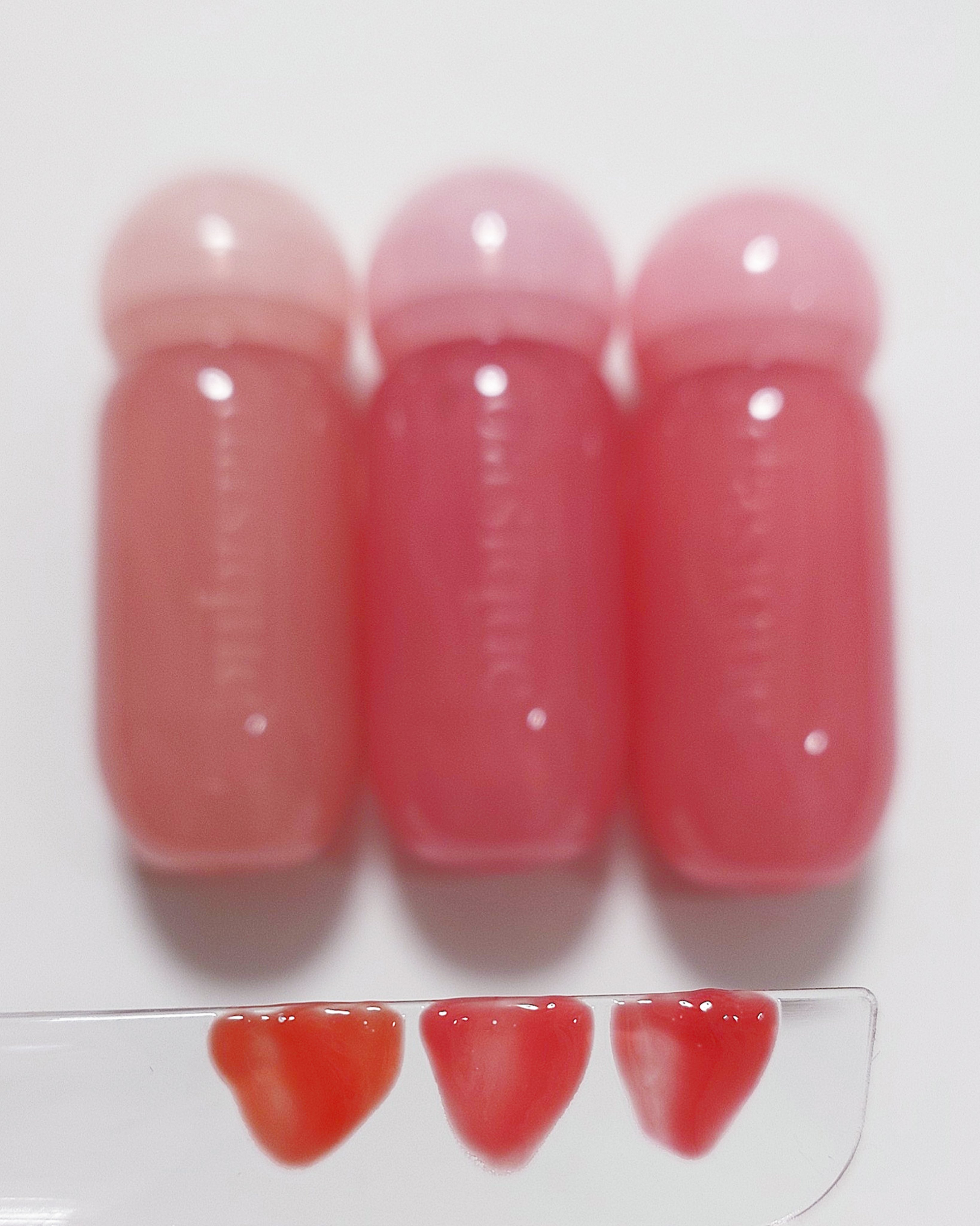 ジューシーデューイグロウティント 09 ダンデリオンピンク(ミニ) /dasique/リップティントを使ったクチコミ（2枚目）