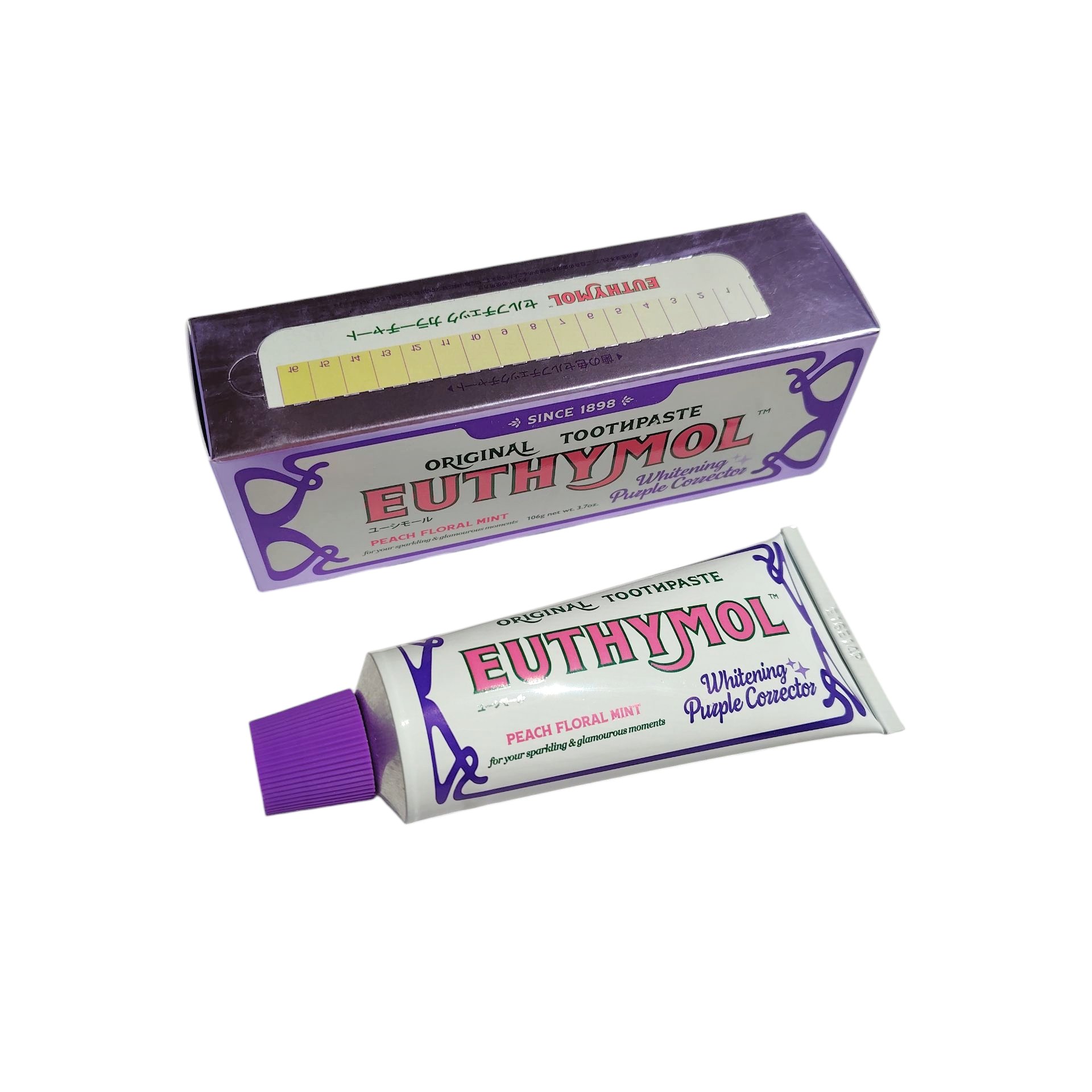 ホワイトパープル歯みがき ピーチフローラルミントの香り/EUTHYMOL/歯磨き粉を使ったクチコミ（1枚目）