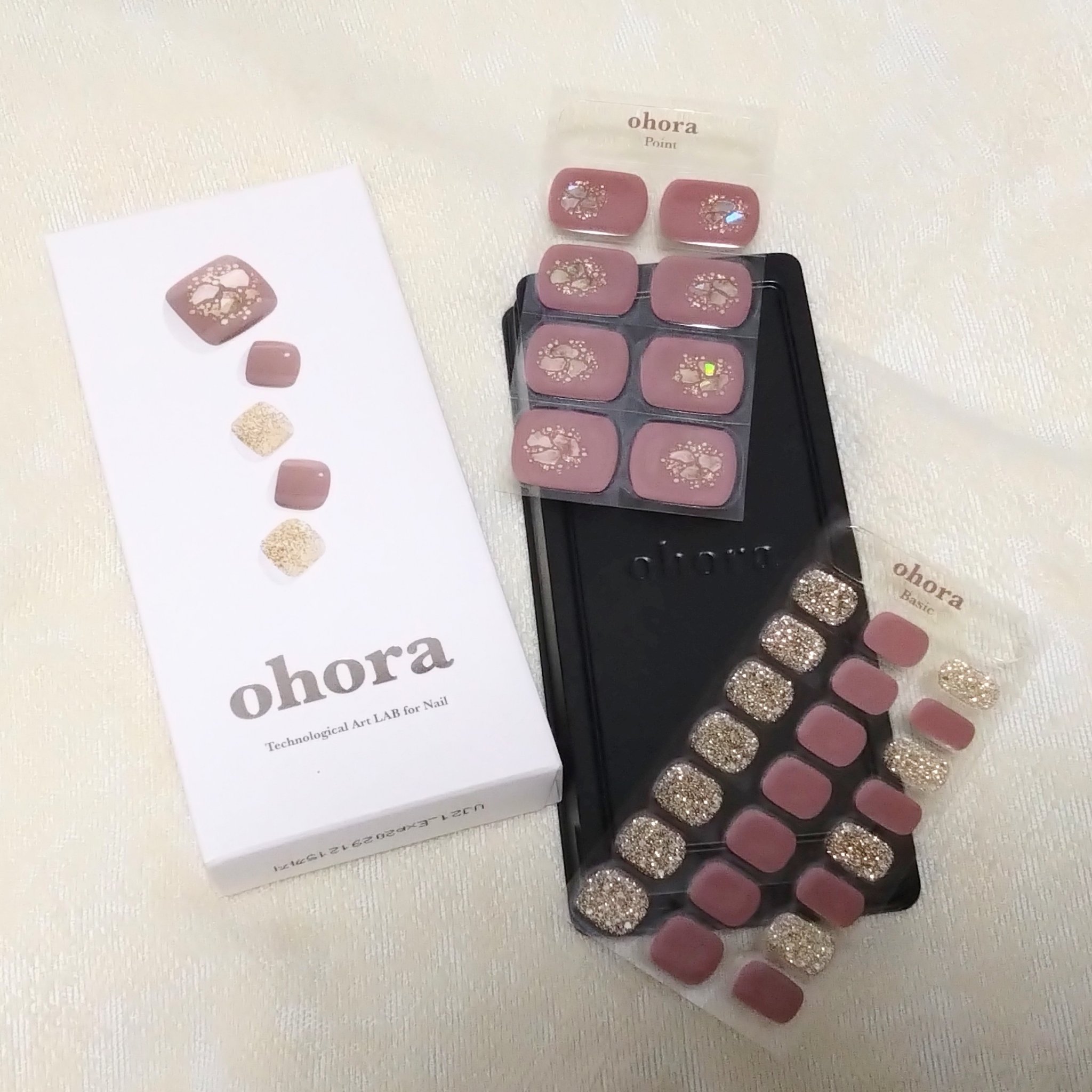 セミキュアジェルネイル(ペディキュア)/ohora/ネイルシールを使ったクチコミ（3枚目）