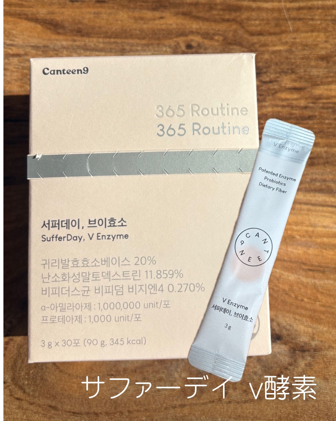 サファーデイ V酵素/canteen9/ボディサプリメントを使ったクチコミ（1枚目）