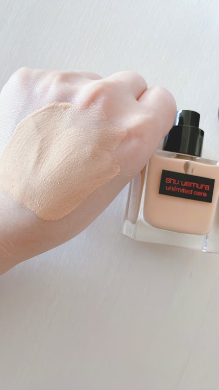 アンリミテッド ケア ツヤ セラム ファンデーション/shu uemura/リキッドファンデーションを使ったクチコミ(3枚目)