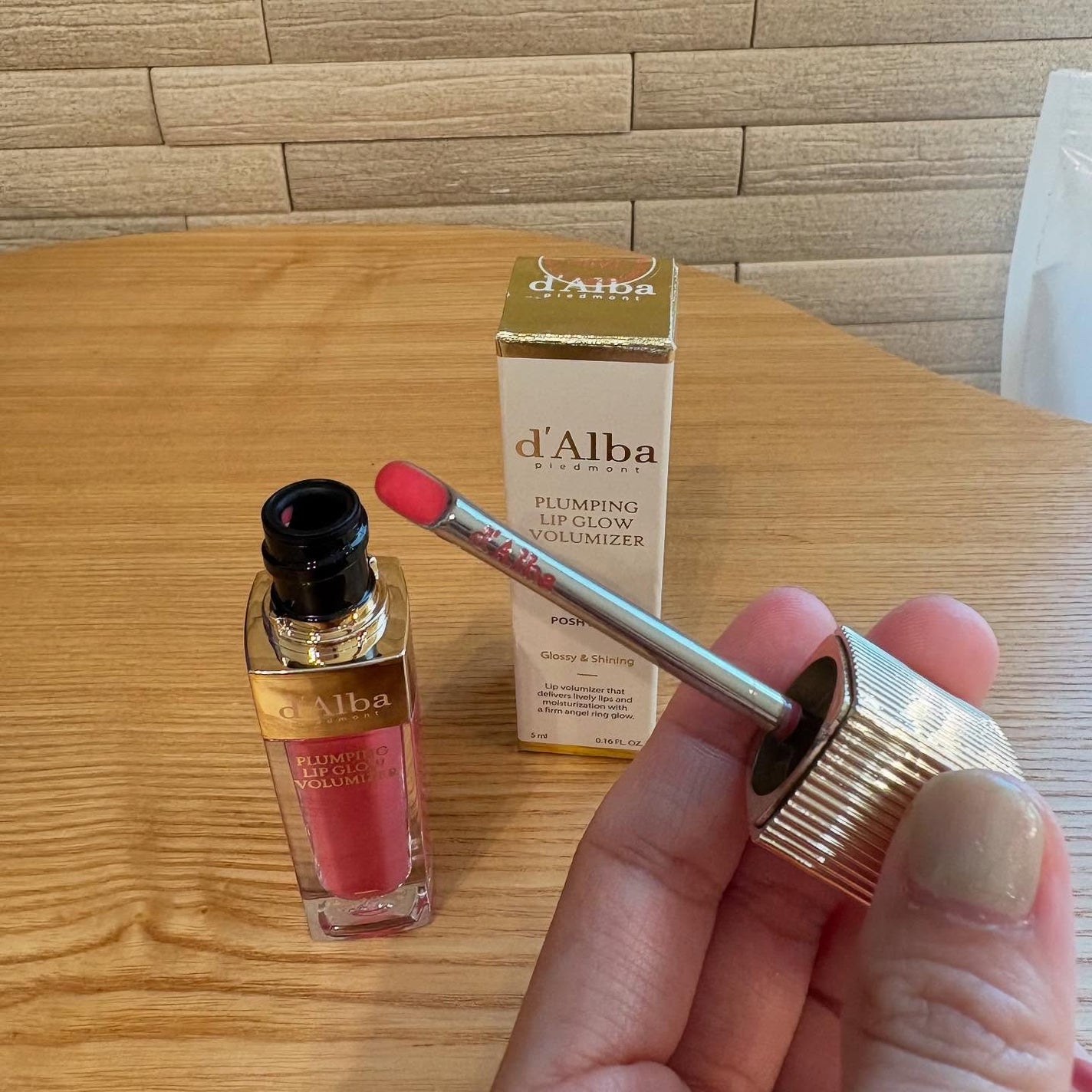 ダルバ プランピンクグロウボリューマイザー/ダルバ/リップグロスを使ったクチコミ(6枚目)