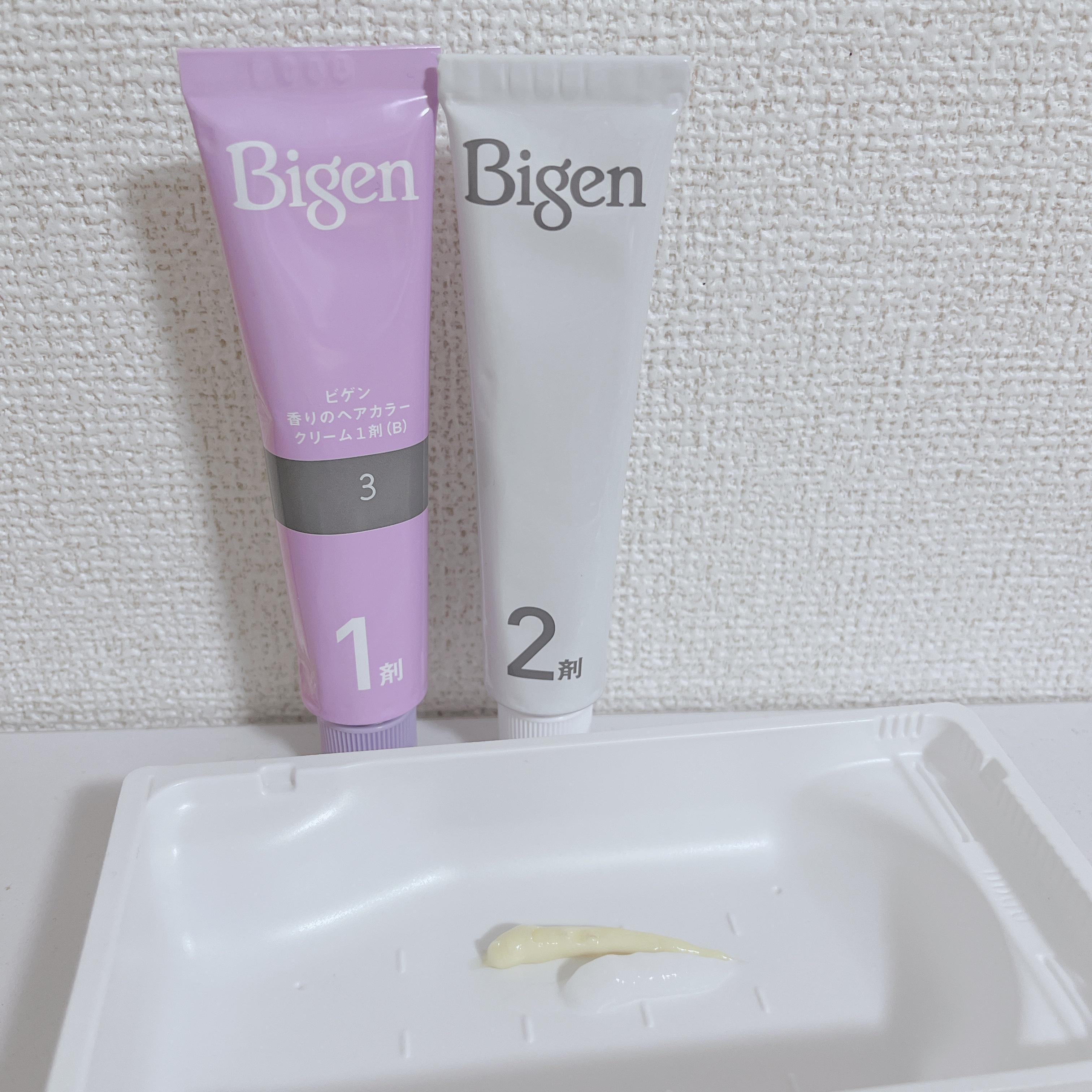 香りのヘアカラー クリーム ライトブラウン/ビゲン/ヘアカラーを使ったクチコミ（3枚目）
