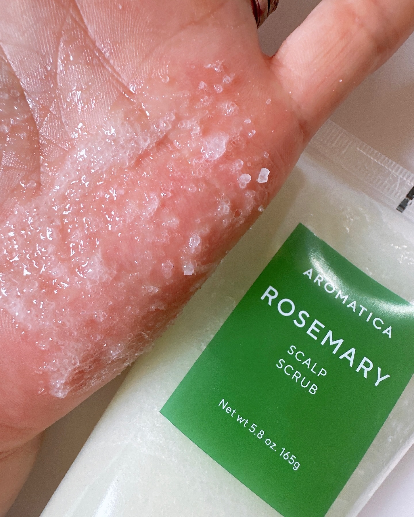 ローズマリー スカルプ スクラブ/AROMATICA/ヘッドスクラブを使ったクチコミ（3枚目）