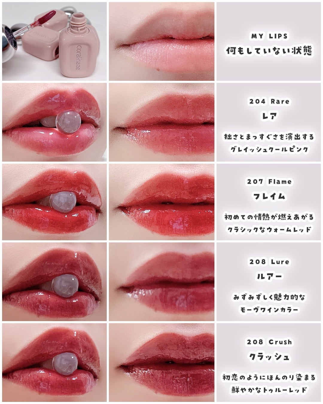 デュー ドロップ ティント/Coralhaze/リップティントを使ったクチコミ(3枚目)